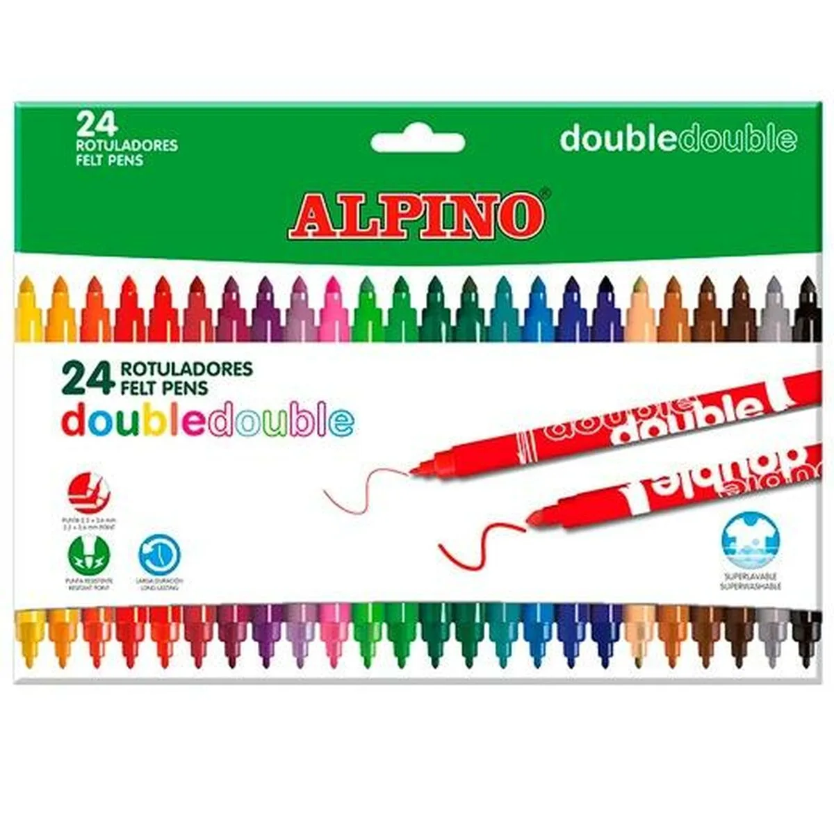 Ensemble de marqueurs alpino double multicouleur 20 pieces 12 unites s843464977. Nous croyons en la puissance de la simplicité. Les produits Diaytar sont beaux, utiles, et incroyablement simples à utiliser.