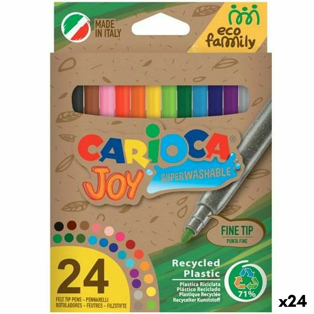 Ensemble de marqueurs carioca joy eco family 24 pieces multicouleur 24 unites s842416010. Bienvenue dans le futur du shopping. Diaytar utilise la data pour anticiper vos besoins, mais garde la magie de la surprise.