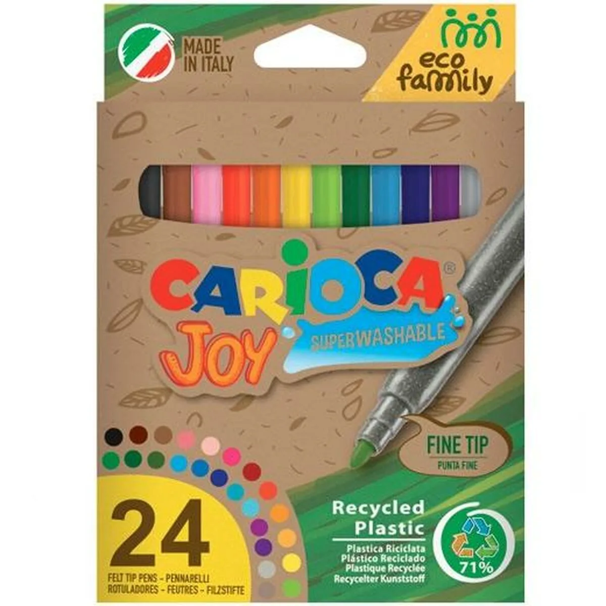 Ensemble de marqueurs carioca joy eco family 24 pieces multicouleur 24 unites s842416015. Diaytar, c'est votre partenaire de confiance pour construire un quotidien plus fluide, plus beau, et plus inspirant.