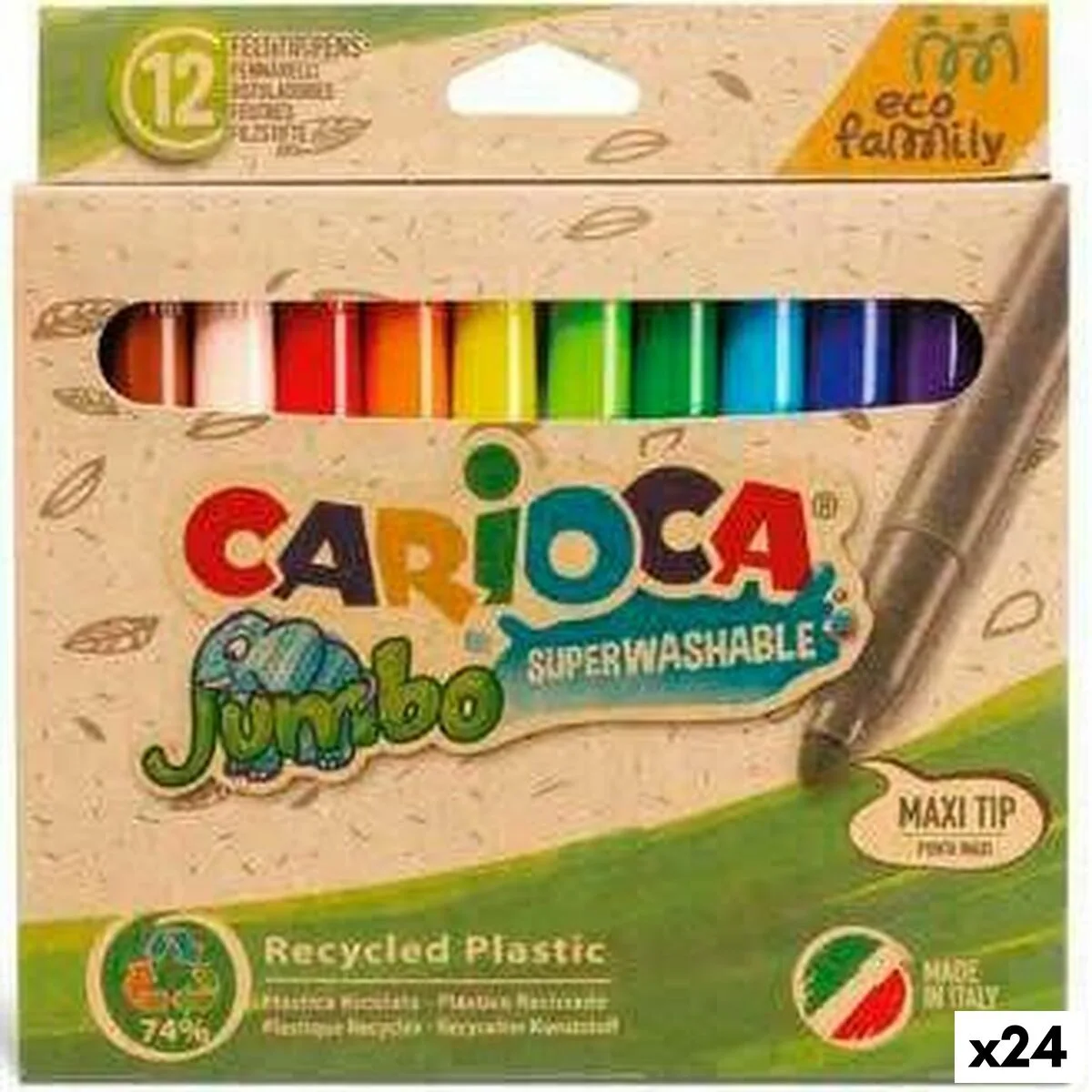 Ensemble de marqueurs carioca jumbo eco family 24 pieces multicouleur 24 unites s842415990. Diaytar : Votre portail vers un monde de produits où la frontière entre l'essentiel et le superflu devient délicieusement floue