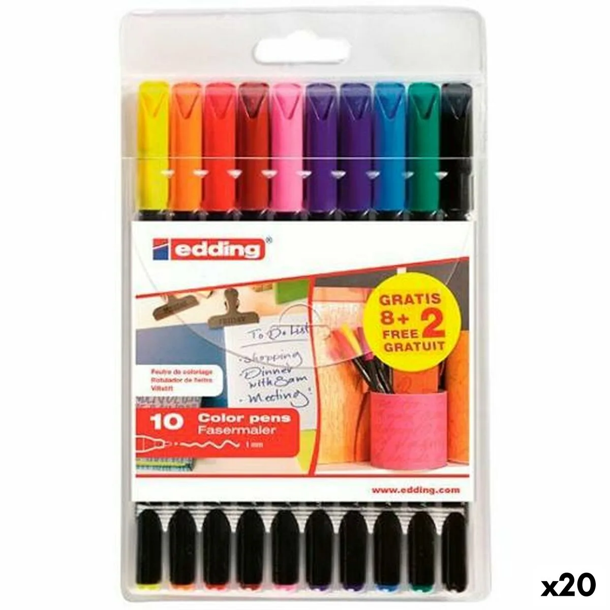 Ensemble de marqueurs edding 1200 coffret 20 unites s842125312. Diaytar vous offre un accès privilégié à une sélection de produits qui font buzz, qui innovent et qui embellissent la vie