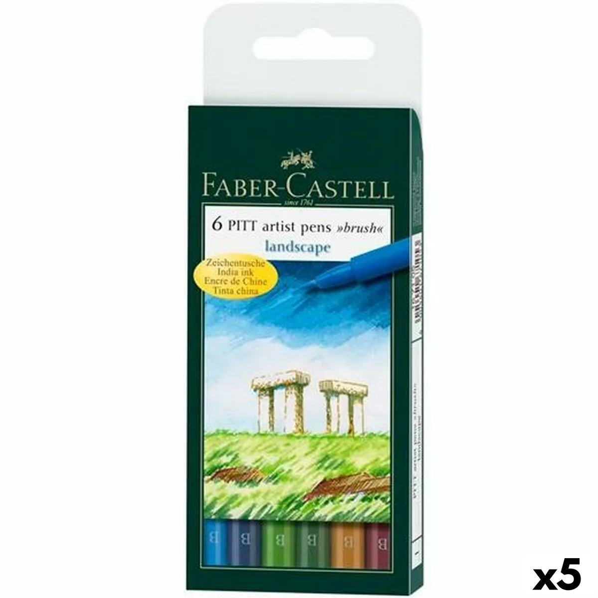 Ensemble de marqueurs faber castell pitt artist landscape coffret 5 unites s842195538. Votre vie, simplifiée et stylisée par Diaytar et sa collection de produits essentiels et innovants