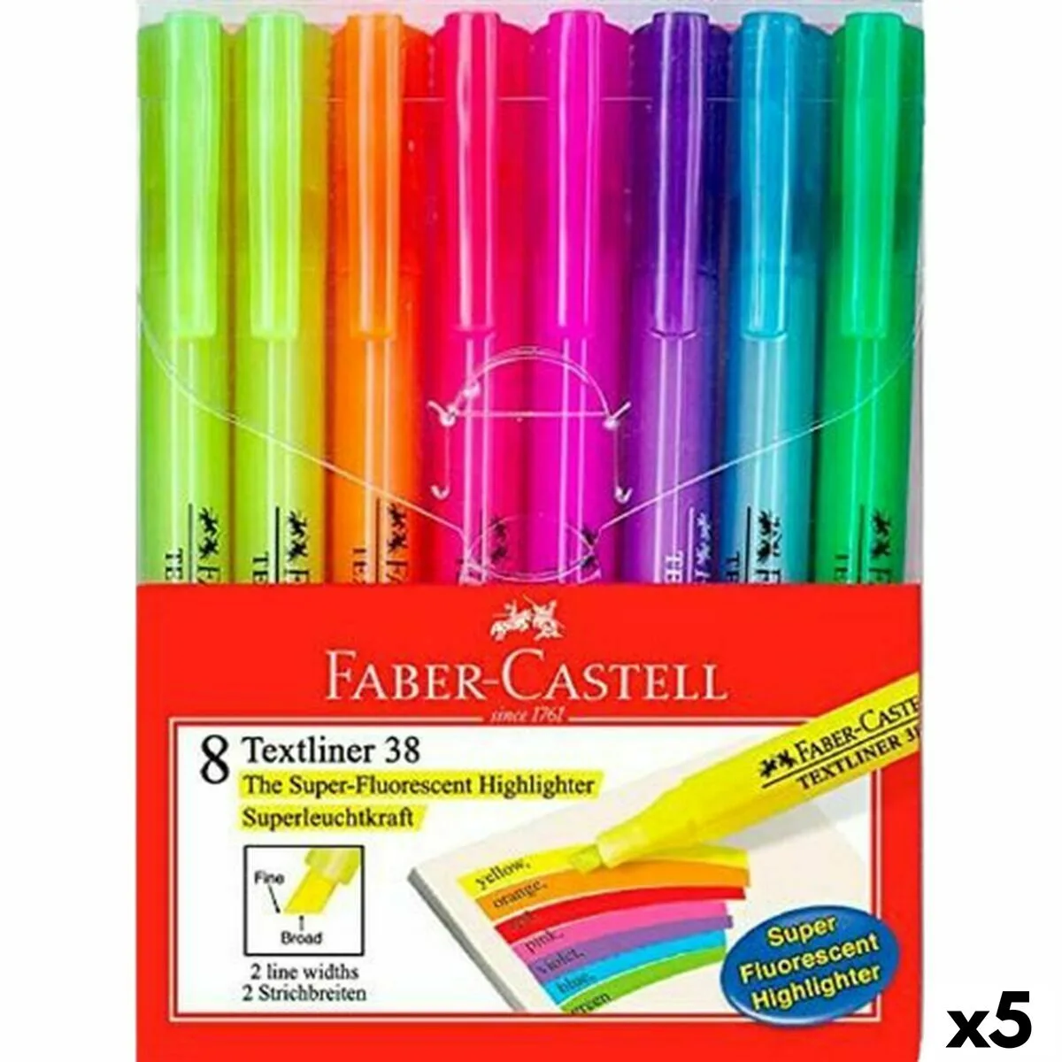 Ensemble de marqueurs fluorescents faber castell textliner 38 5 unites s842174576. Chez Diaytar, nous croyons que le meilleur des produits généraux et électroniques doit être accessible à tous, sans compromis sur le style