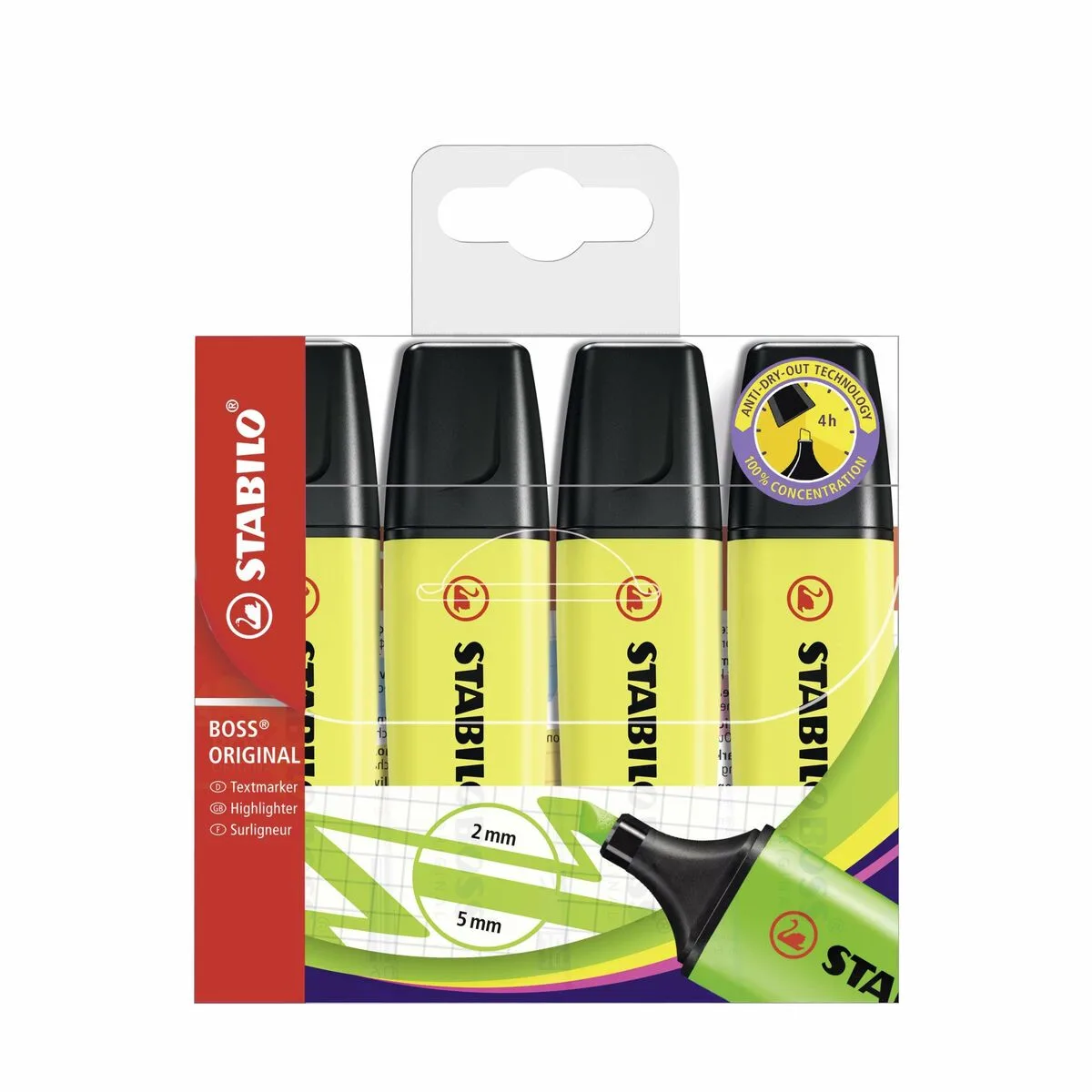 Ensemble de marqueurs fluorescents stabilo boss jaune 5 unites s843430416. Exprimez votre personnalité avec les accessoires tendance de Diaytar.