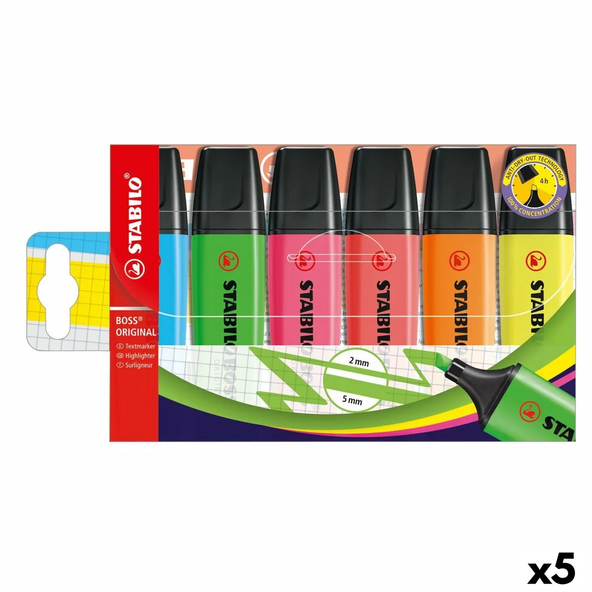 Ensemble de marqueurs fluorescents stabilo boss original multicouleur 6 pieces 5 unites s844069194. Explorez la galerie virtuelle Diaytar et laissez-vous séduire par nos produits généraux tendance et nos inventions électroniques exclusives