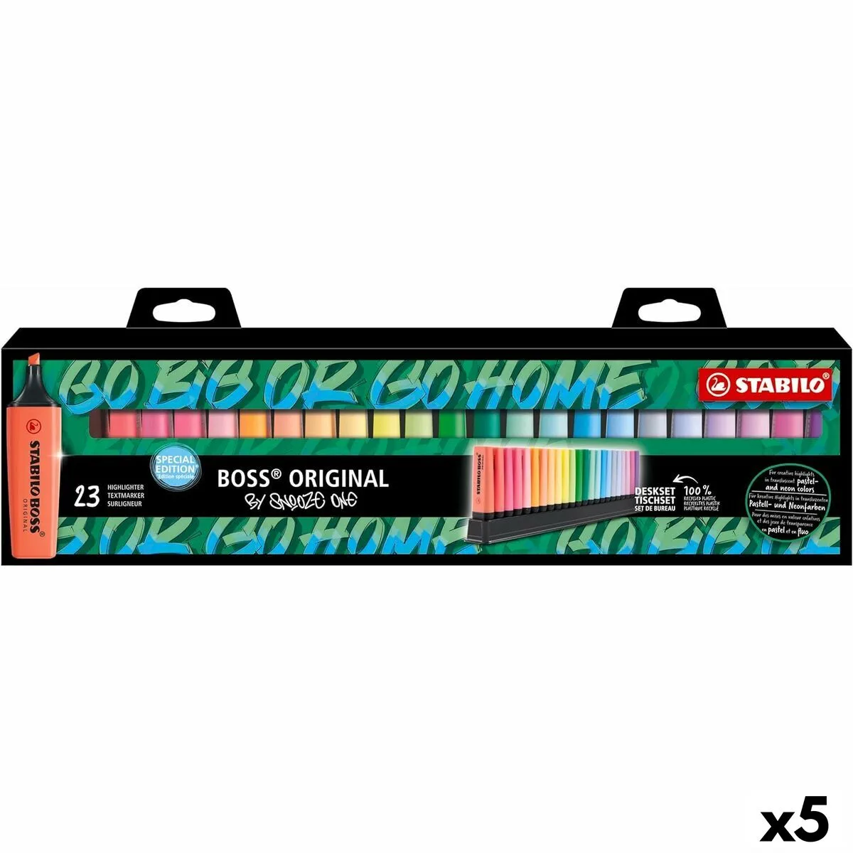 Ensemble de marqueurs fluorescents stabilo boss snooze multicouleur 5 unites s843419572. Diaytar vous offre un accès privilégié à une sélection de produits qui font buzz, qui innovent et qui embellissent la vie