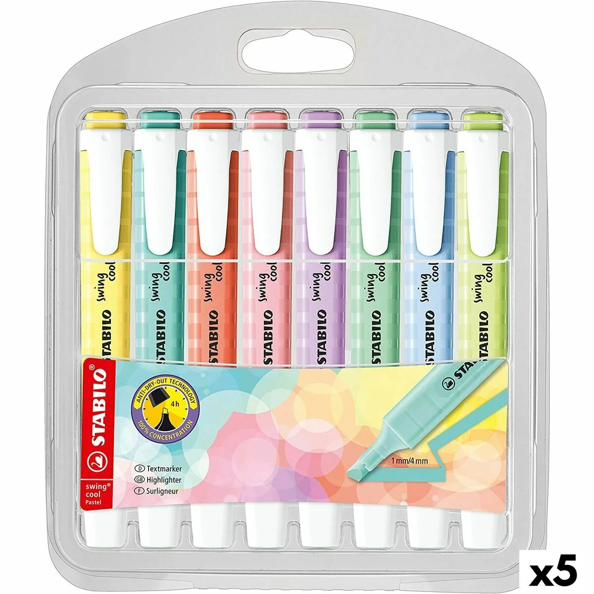 Ensemble de marqueurs fluorescents stabilo swing cool pastel multicouleur 5 unites s843430194. Diaytar, c'est le résultat de years of market research condensé en une seule plateforme intuitive et généreuse.