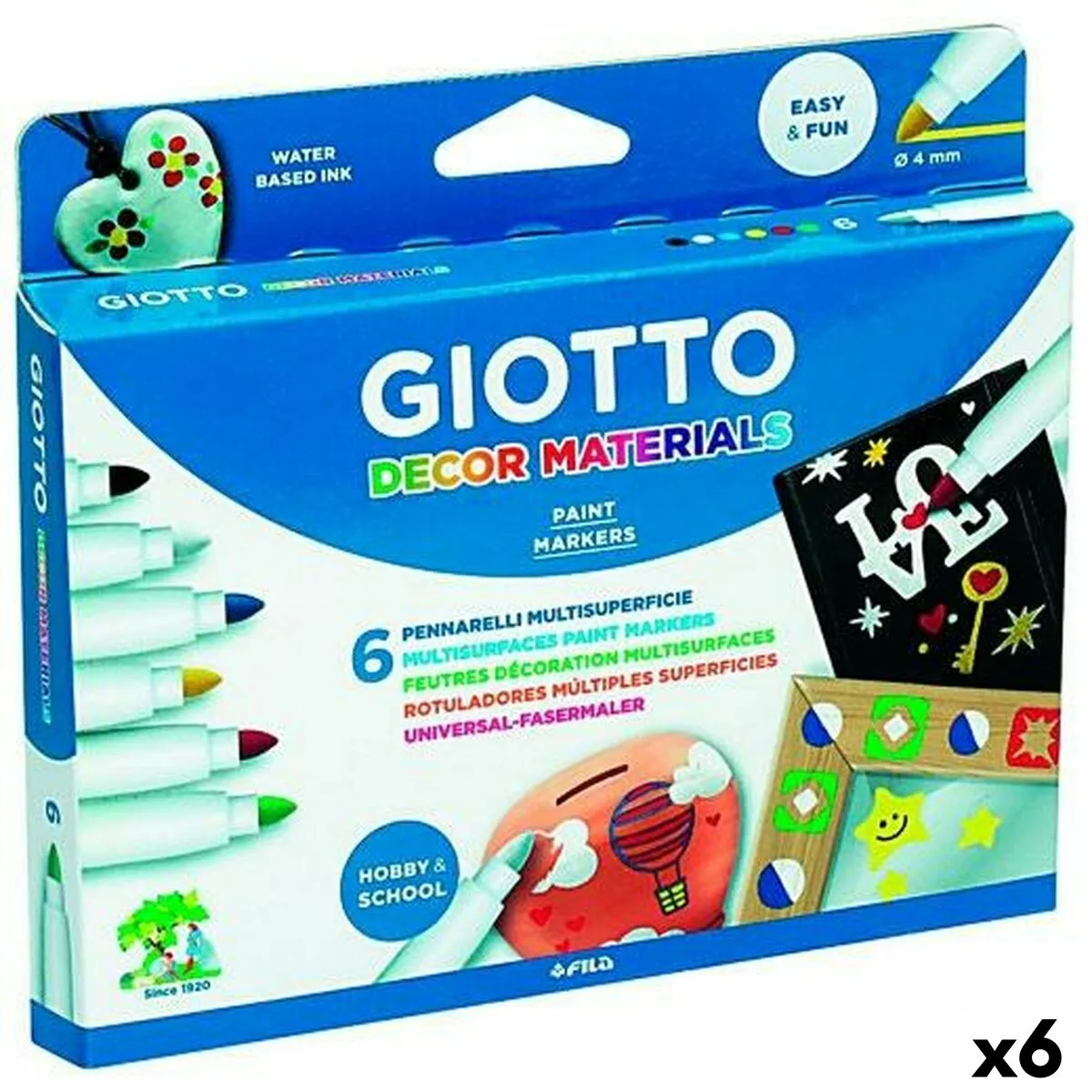 Ensemble de marqueurs giotto multicouleur 6 pieces 6 unites s843528115. Diaytar, c'est la preuve que le génie réside dans les détails. Chaque produit a été scruté, pesé, et approuvé.