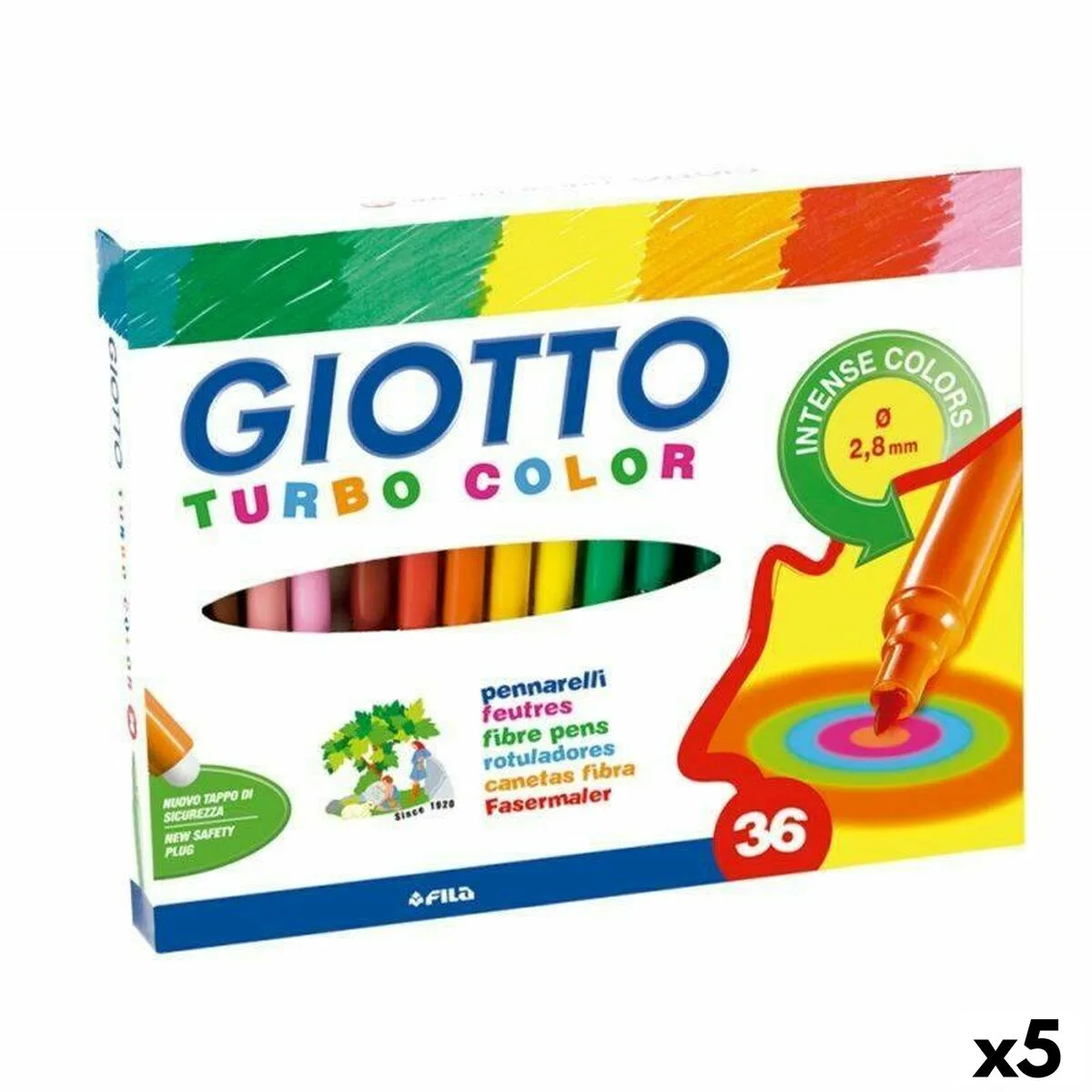 Ensemble de marqueurs giotto turbo color multicouleur 5 unites s843392774. Diaytar, c'est l'assurance de produits qui durent, tant dans leur construction que dans leur style intemporel.