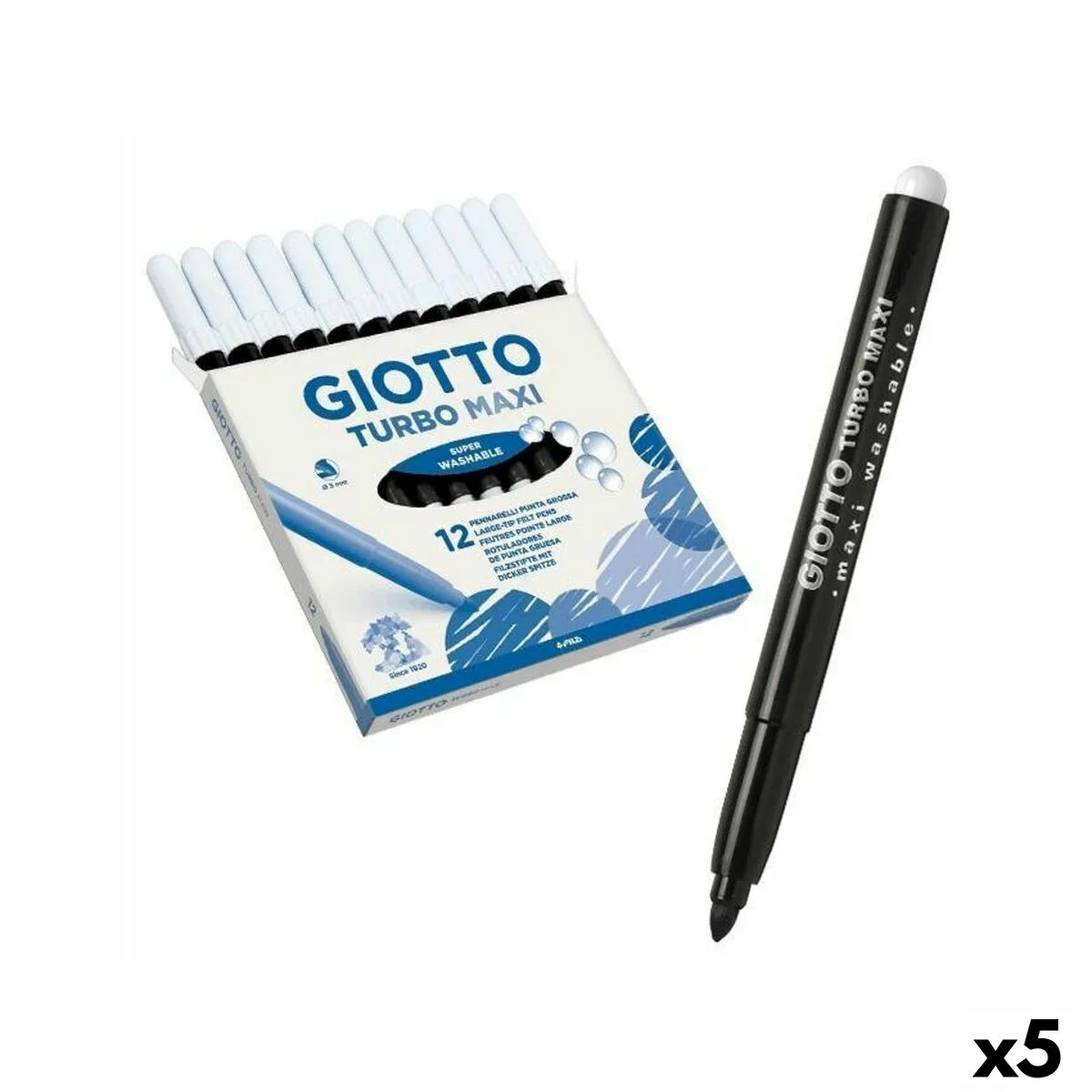Ensemble de marqueurs giotto turbo maxi noir 5 unites s843393889. Diaytar se positionne comme le carrefour des produits innovants, qu'ils relèvent de la tech, de la maison ou du quotidien
