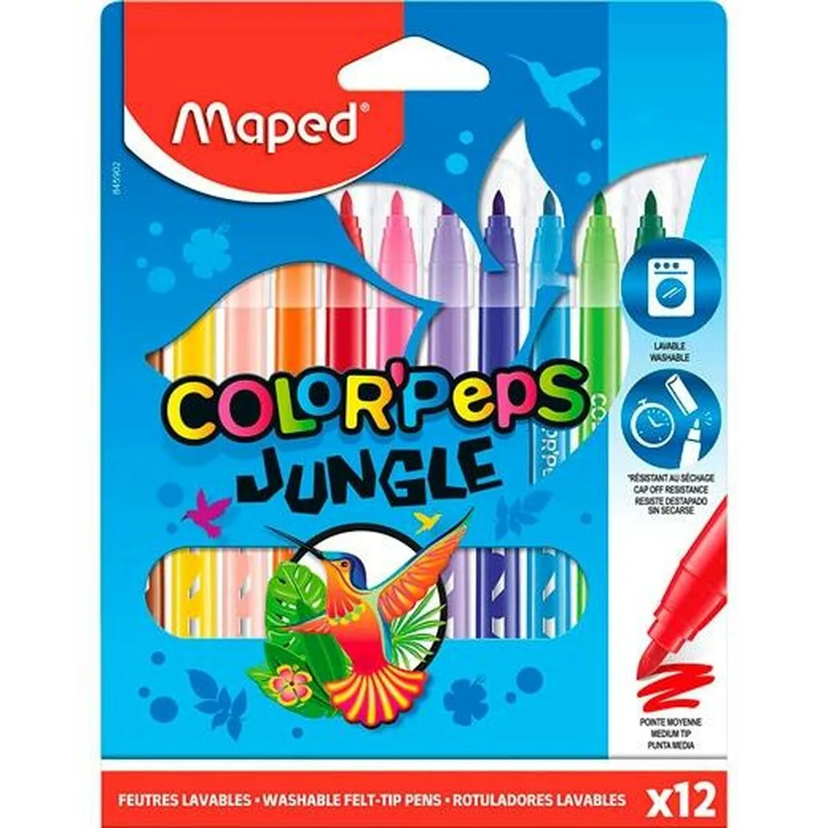 Ensemble de marqueurs maped color peps jungle multicouleur 12 pieces 12 unites s844037883. Diaytar, c'est la promesse de découvrir au moins un produit qui vous fera dire 'Mais où était-il donc tout ce temps ?'.