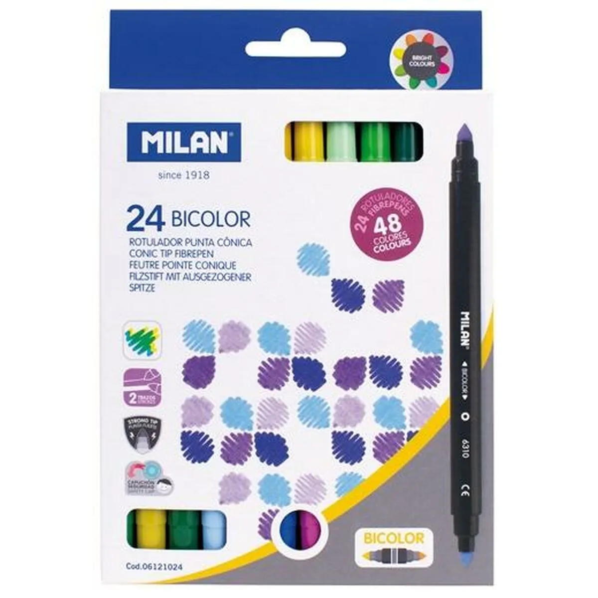 Ensemble de marqueurs milan bicolore 24 pieces multicouleur s842701476. La recette Diaytar : un tiers de design, un tiers d'innovation, un tiers de fonctionnalité. Le tout saupoudré de tendance.