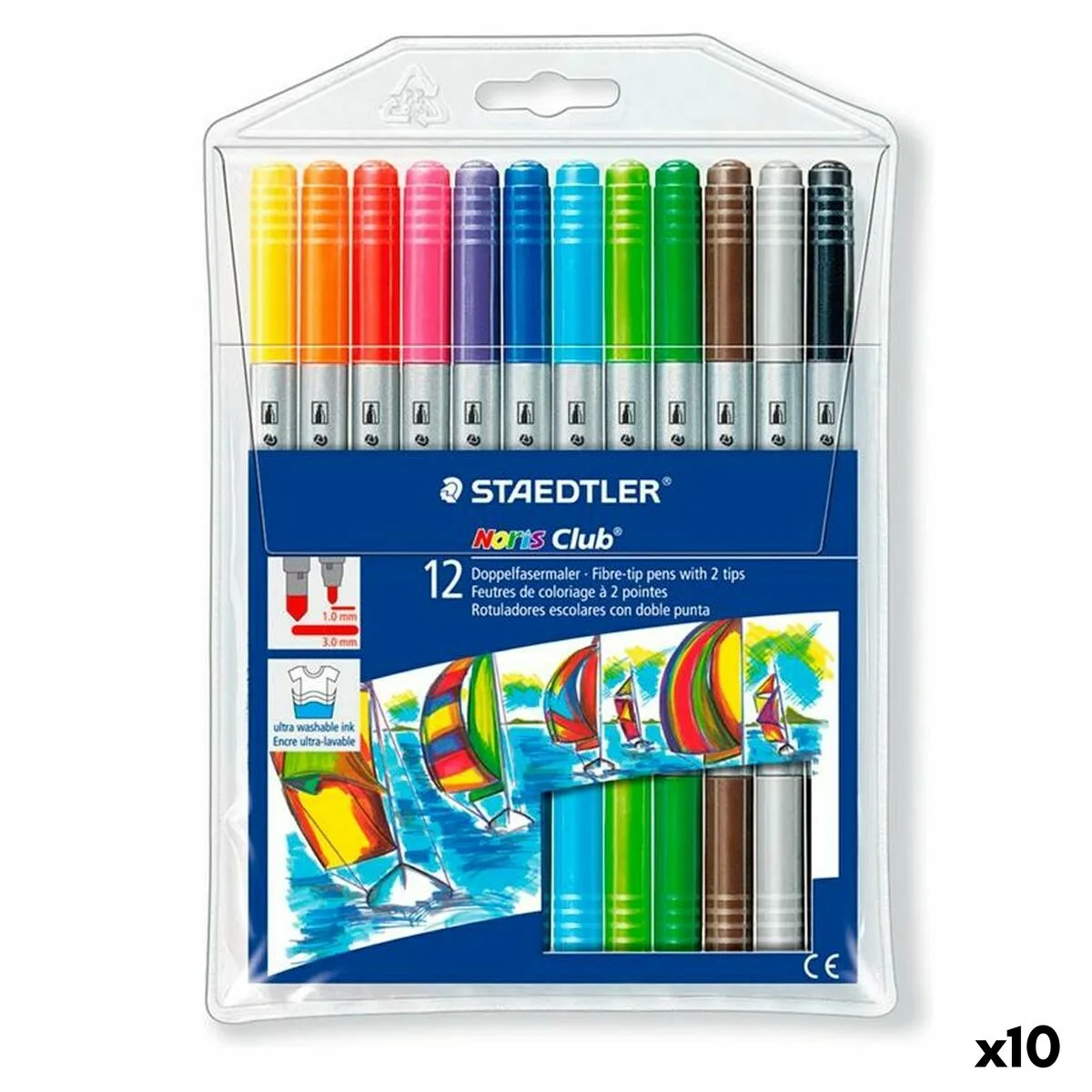 Ensemble de marqueurs staedtler noris club double pointe multicouleur 10 unites s842342293. Diaytar a fait de la variété son arme secrète : une offre généraliste si vaste que vous y trouverez forcément l'inimaginable