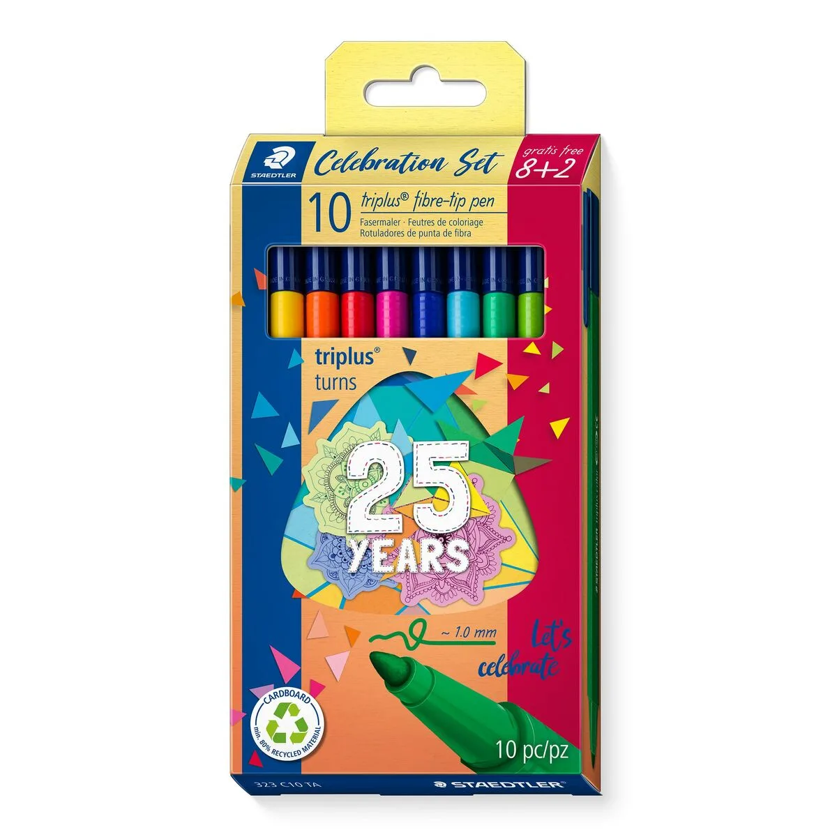 Ensemble de marqueurs staedtler triplus celebration 10 pieces multicouleur s842637951. Créez votre look signature avec les pièces mode sélectionnées par Diaytar.