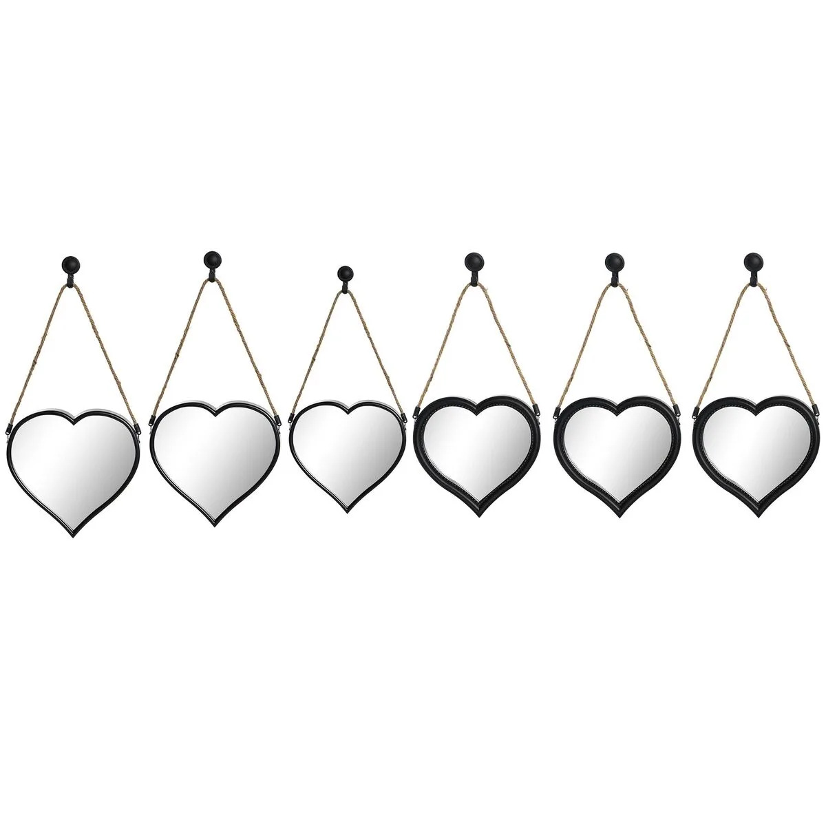 Ensemble de miroirs dkd home decor miroir coeur noir pp 2 unites 27 x 3 x 27 cm s302973159. Notre credo ? L'excellence accessible. Diaytar rend le premium attainable dans chaque catégorie de produits.