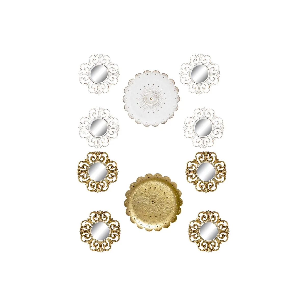 Ensemble de miroirs dkd home decor verre dore blanc pp 2 unites moderne decape 35 x 2 x 35 cm s302973624. Oubliez tout ce que vous savez sur le e-commerce. Diaytar réécrit les règles avec une offre audacieuse et éclectique.