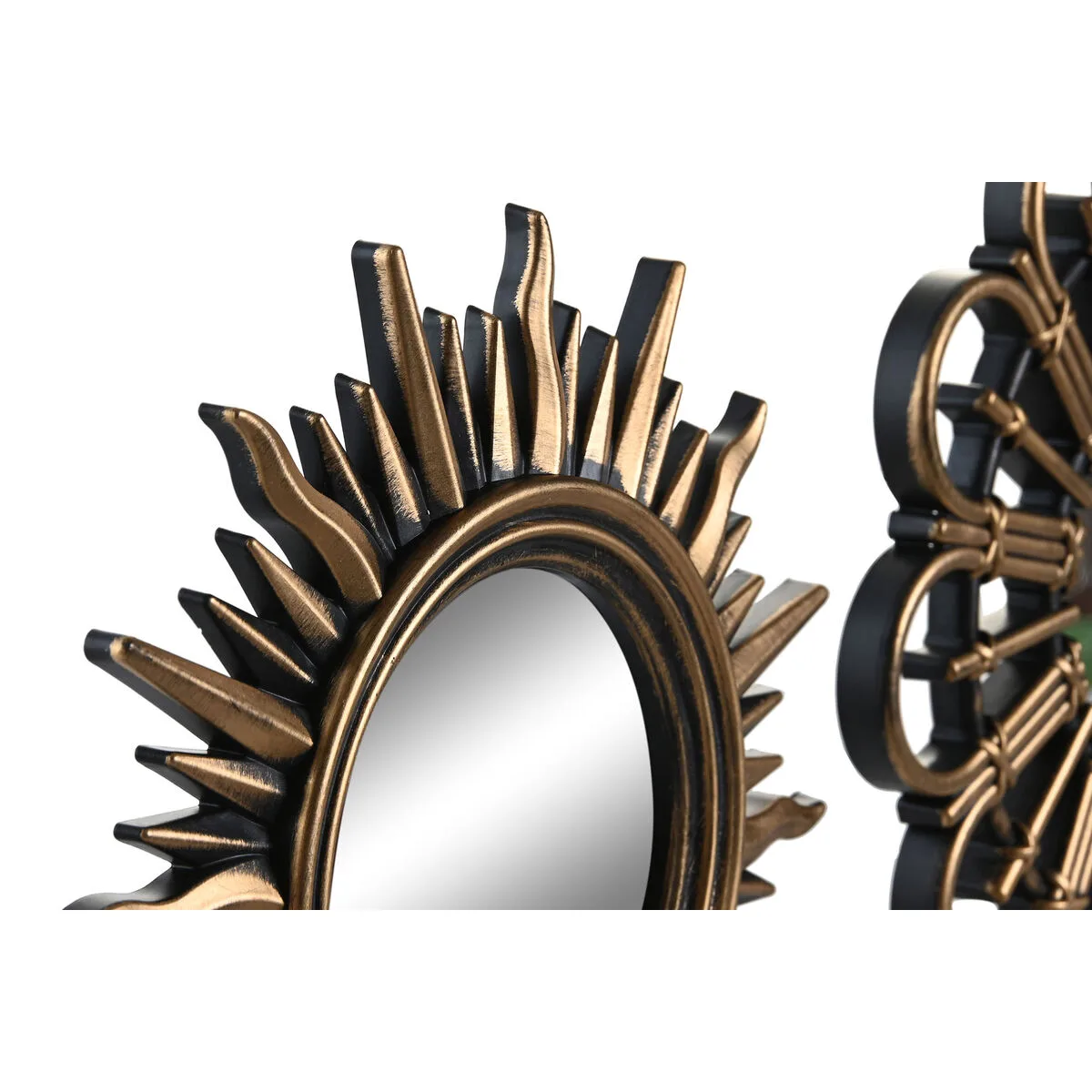 Ensemble de miroirs dkd home decor verre noir dore polypropylene 25 x 3 x 25 cm 2 unites s304311054. Diaytar Mode : Où l'élégance rencontre l'originalité pour un style unique.