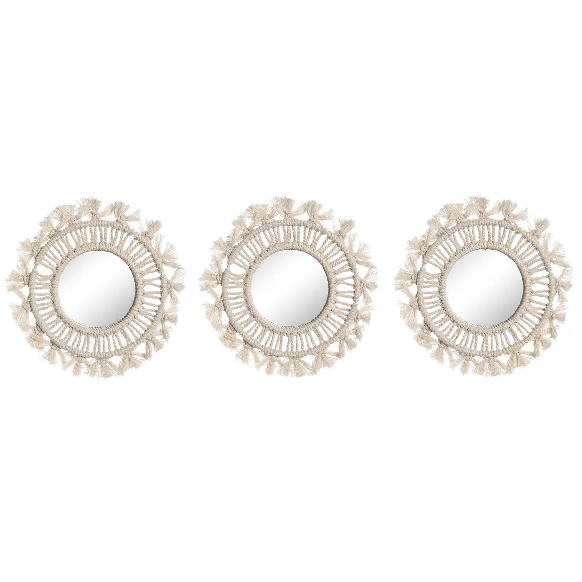 Ensemble de miroirs home esprit blanc boho 20 x 1 x 20 cm 3 pieces s305731853. Nous sommes les storytellers du produit ordinaire devenu extraordinaire. Bienvenue dans le récit Diaytar.