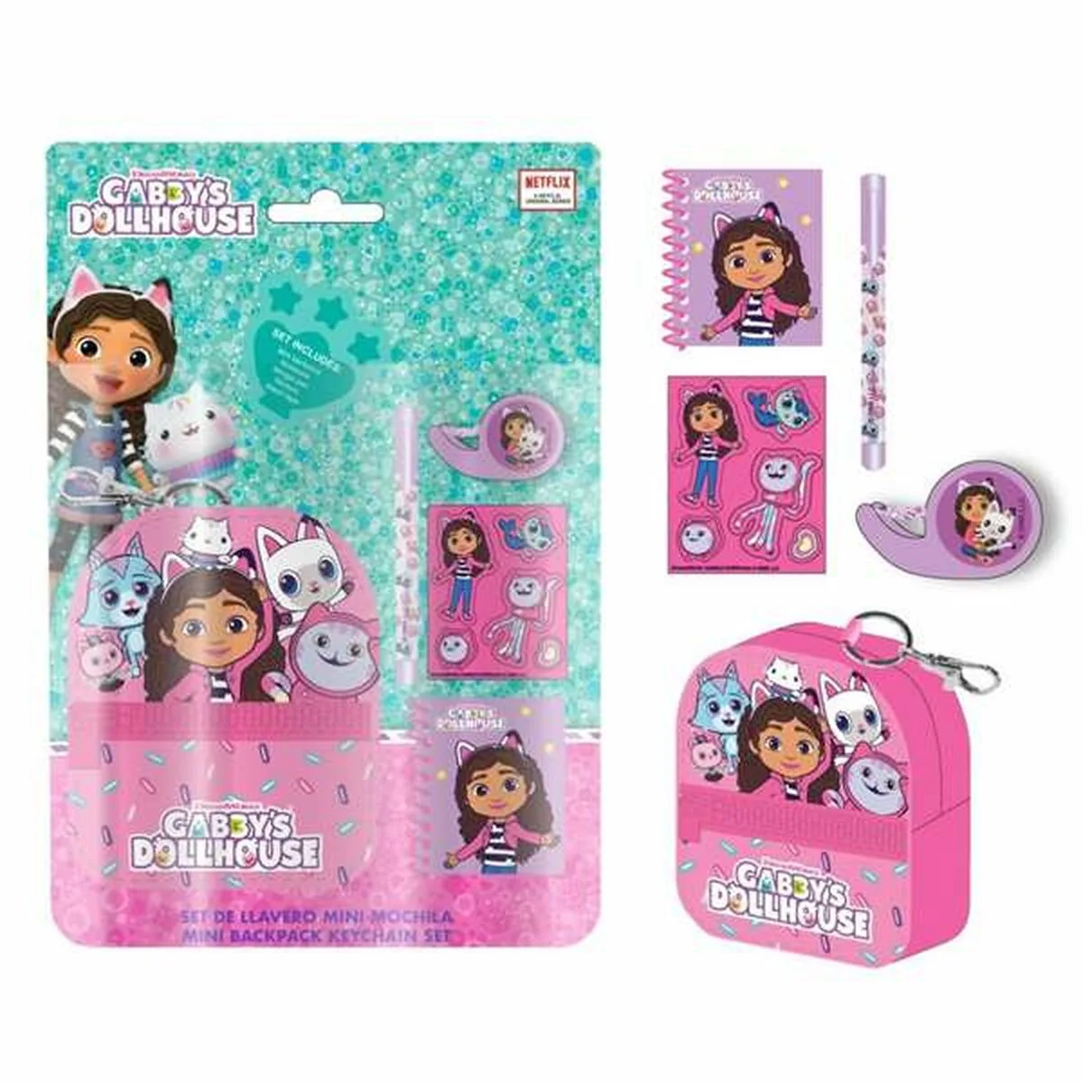 Ensemble de papeterie gabby s dollhouse 5 pieces s245510524. Chez Diaytar, nous célébrons la singularité de chaque produit, qu'il s'agisse d'un gadget tech ou d'un ustensile maison