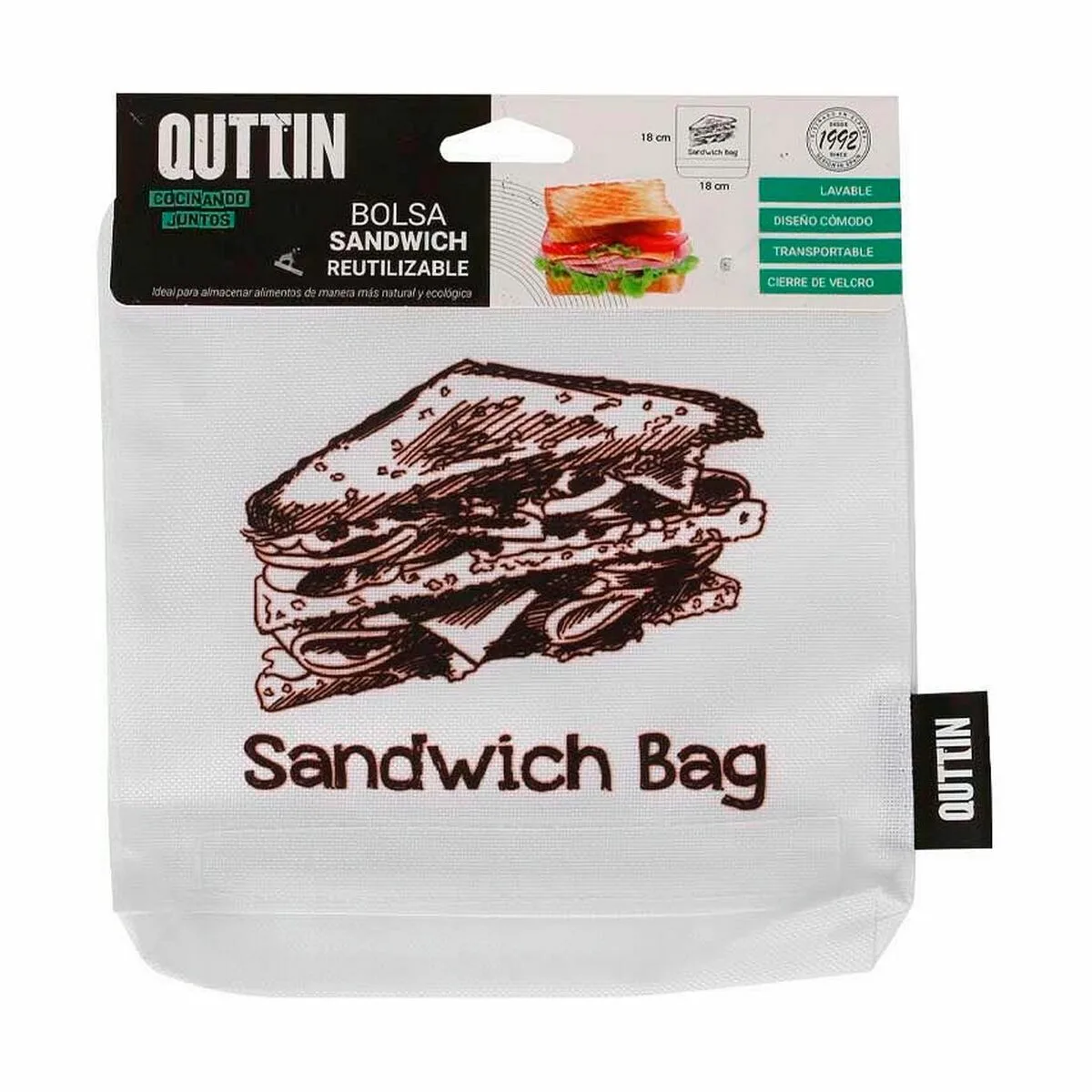 Ensemble de sac alimentaire reutilisable quttin sandwich 18 x 18 x 2 cm 24 unites s223054993. Diaytar, c'est le point de rencontre entre les passionnés de belles technologies et les amateurs de décoration tendance