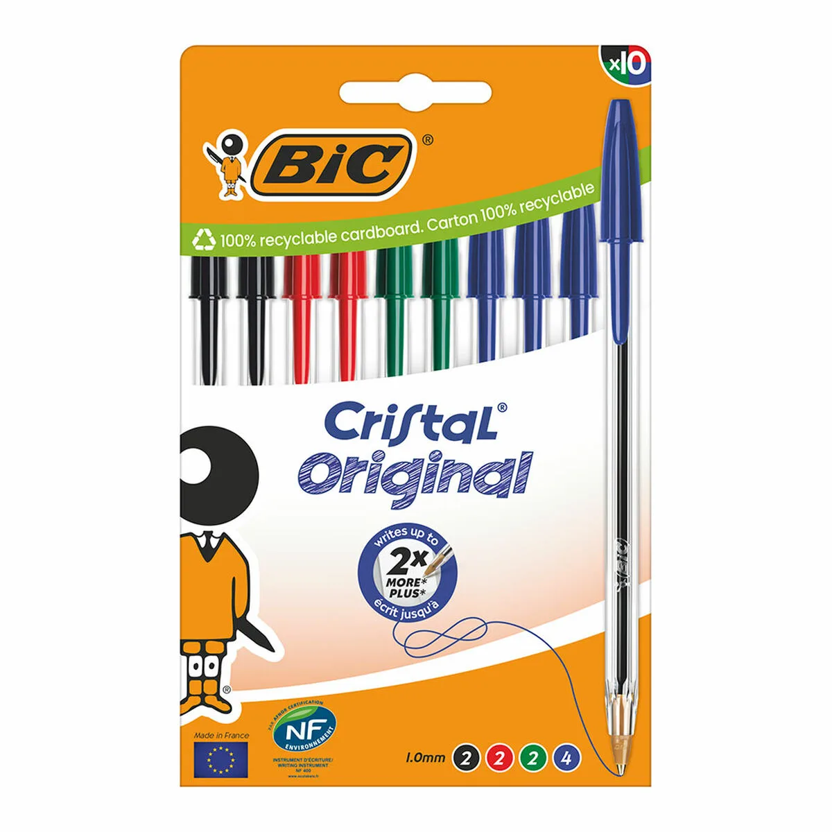 Ensemble de stylos bic cristal bleu noir rouge vert 10 unites s792884893. Bienvenue dans l'écosystème Diaytar, où chaque produit a été pensé pour s'intégrer parfaitement dans votre vie moderne
