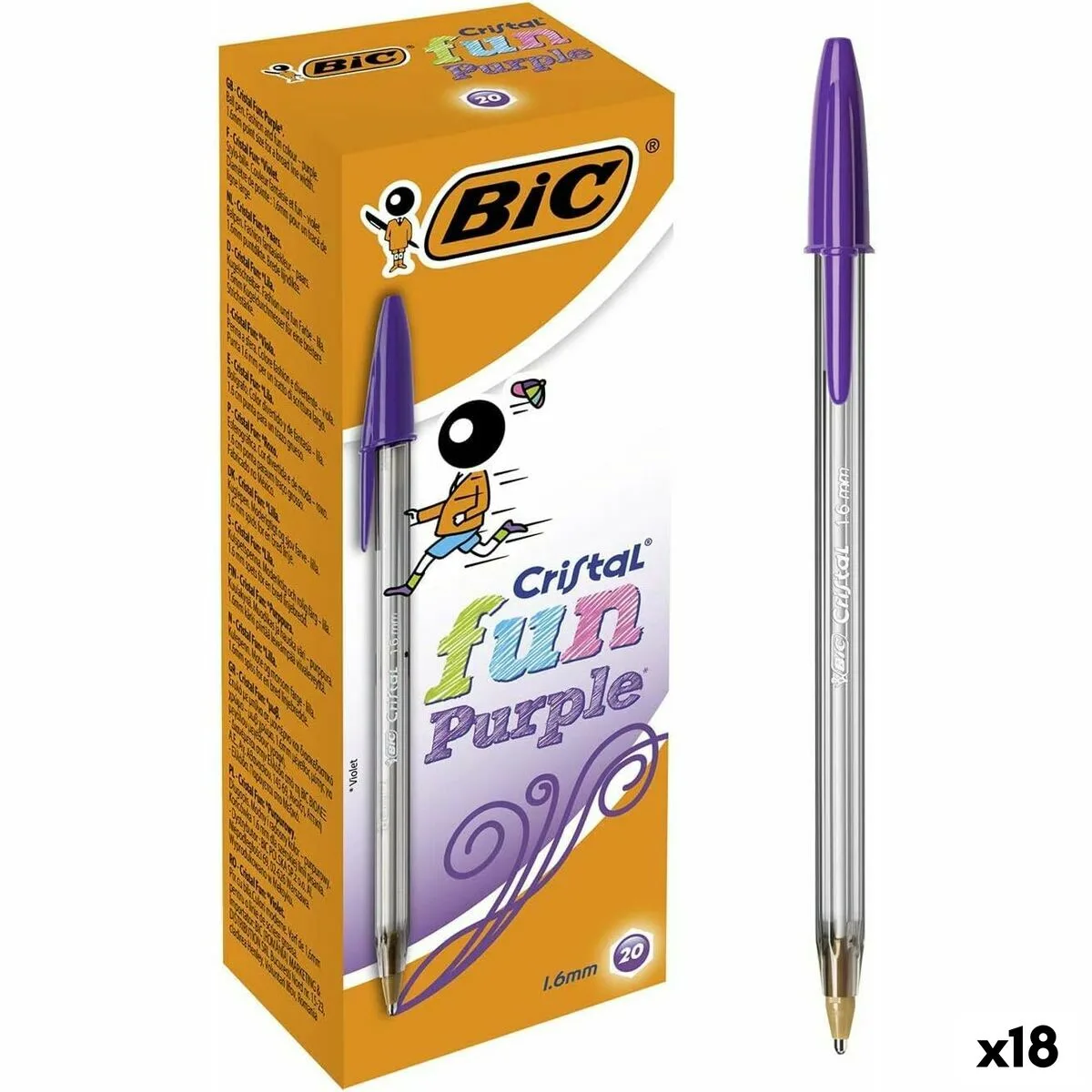 Ensemble de stylos bic cristal fun pourpre 1 6 mm 18 unites s843421614. L'esprit Diaytar : une curiosité insatiable pour dénicher les produits généraux et électroniques qui feront demain