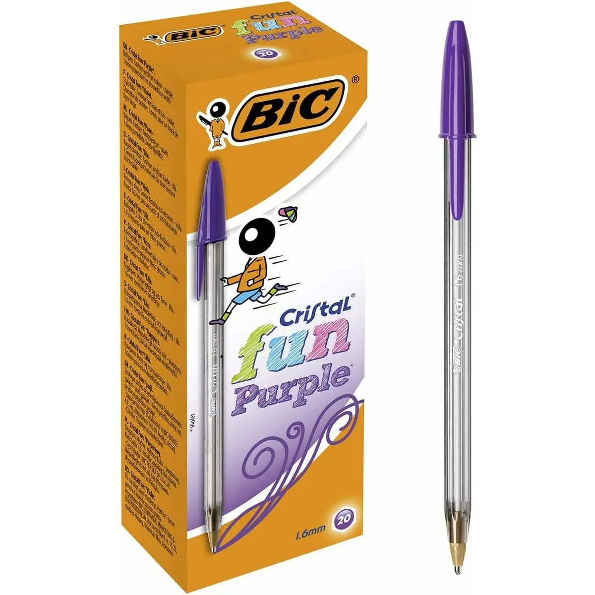Ensemble de stylos bic cristal fun pourpre 1 6 mm 18 unites s843421665. Avec Diaytar, faites le plein d'idées et de produits ingénieux pour toutes les pièces de votre maison et tous les aspects de votre vie
