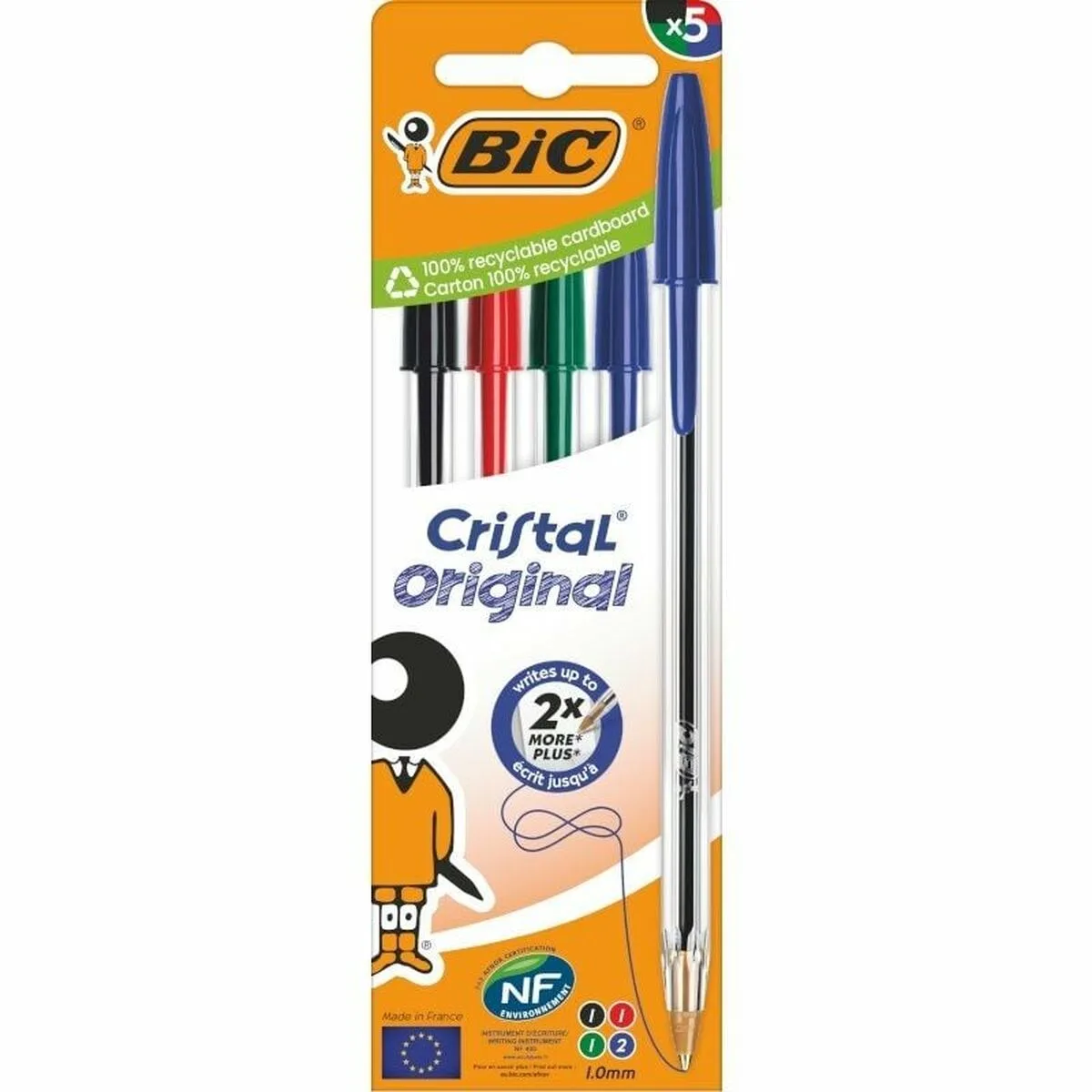 Ensemble de stylos bic cristal original 516346 multicouleur 5 unites s991645268. Diaytar, c'est la promesse de trouver ce produit parfait qui répondra à un besoin précis tout en étant un objet de désir