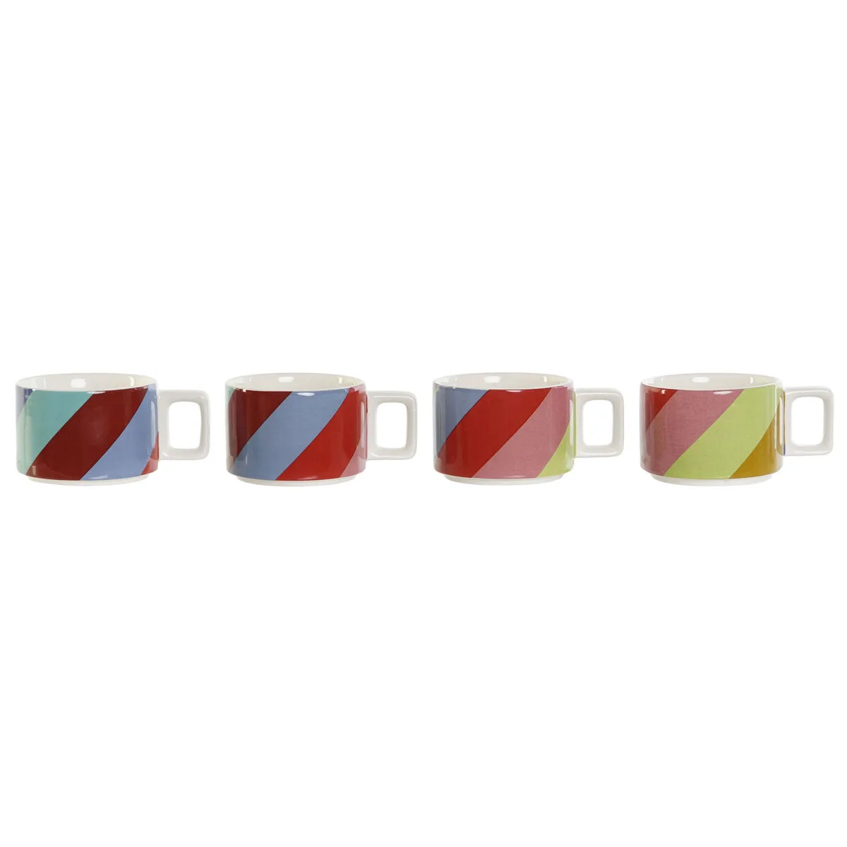 Ensemble de tasses a cafe dkd home decor blanc multicouleur marron clair metal bambou dolomite 260 ml s305369995. Transformez votre intérieur avec les produits déco Diaytar !