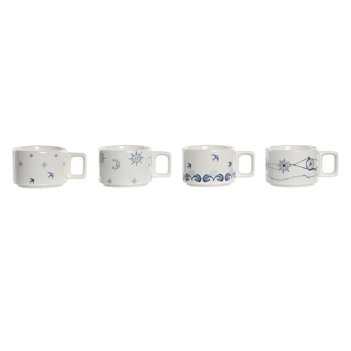 Ensemble de tasses a cafe dkd home decor bleu blanc metal dolomite 260 ml s304455959. Élargissez vos horizons avec Diaytar, le hub de tous les produits qui comptent vraiment dans votre vie de tous les jours
