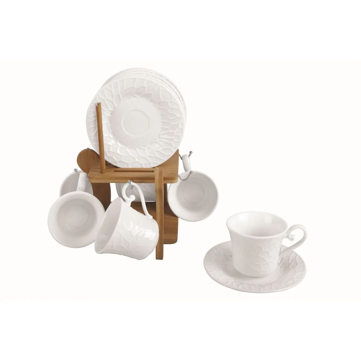 Ensemble de tasses a cafe home esprit blanc bambou porcelaine 90 ml s306141095. Diaytar Fashion : Soyez à la pointe de la mode avec nos collections exclusives.