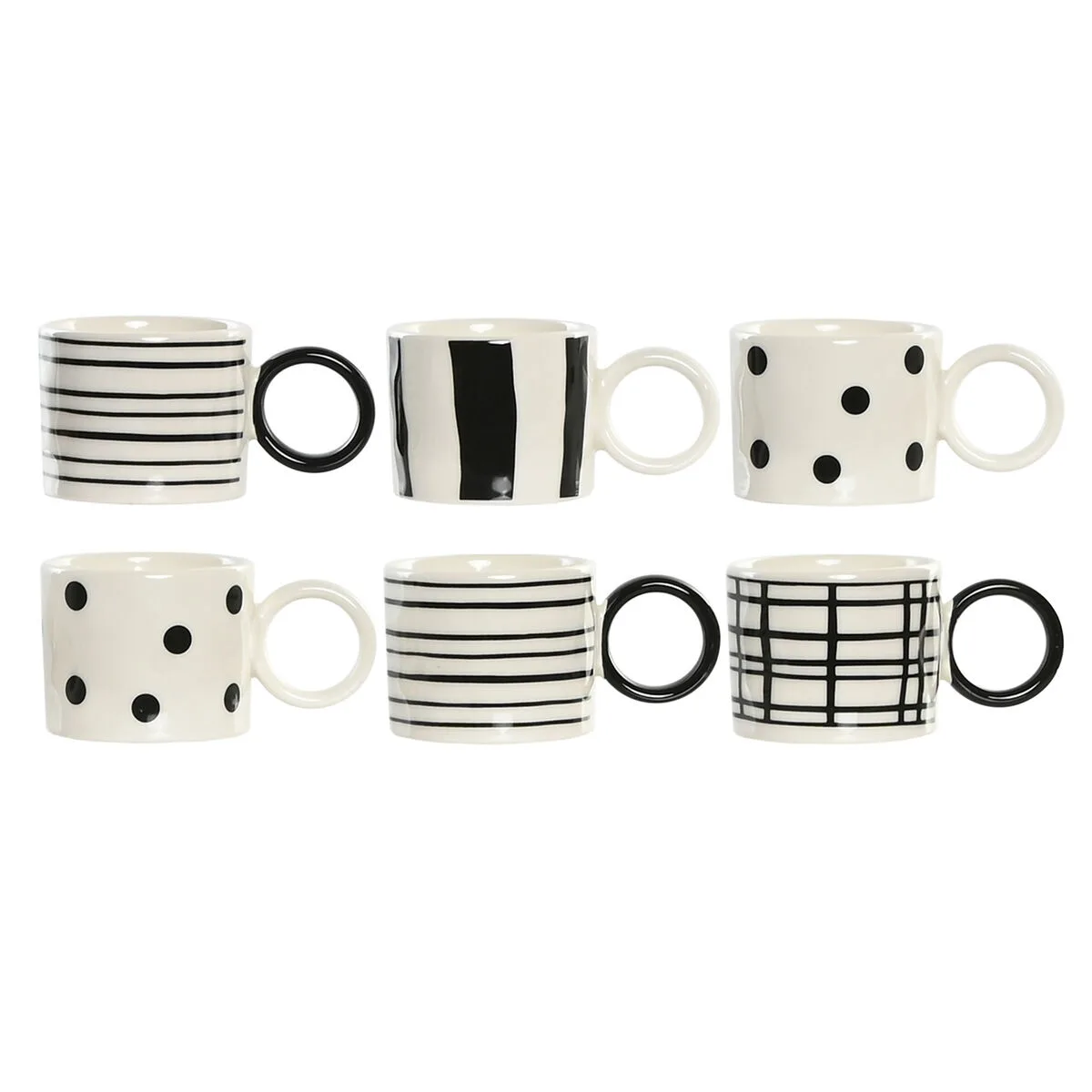 Ensemble de tasses a cafe home esprit blanc noir porcelaine 90 ml s306126189. Nos stylistes Diaytar dénichent pour vous les pépites de la saison.