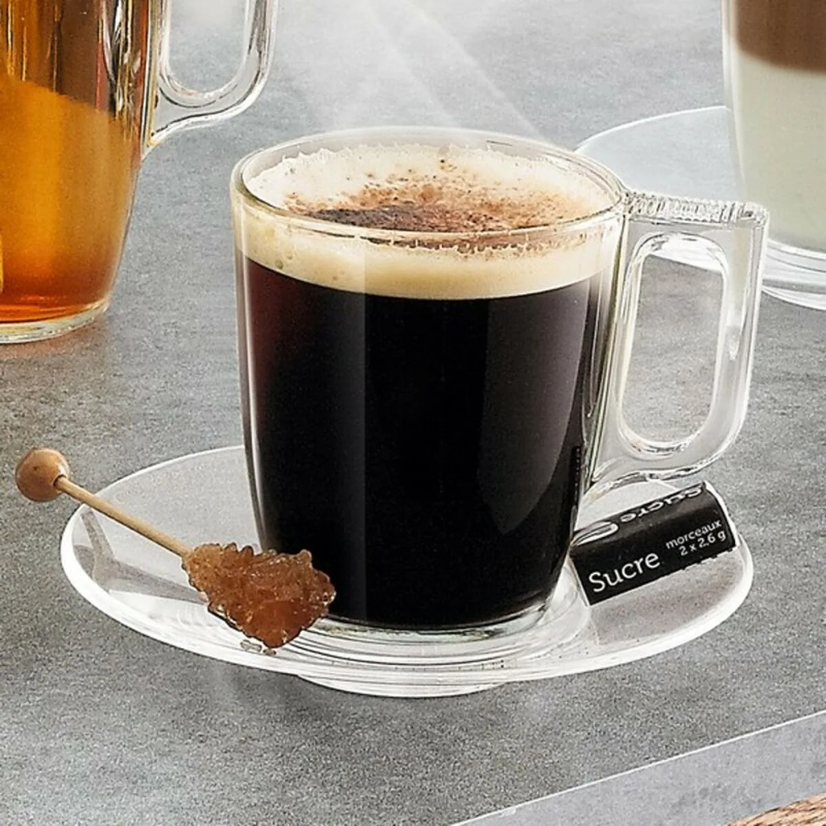 Ensemble de tasses a cafe luminarc nuevo transparent verre 90 ml 6 pieces s270171854. Du salon à la chambre, Diaytar habille votre intérieur avec élégance.