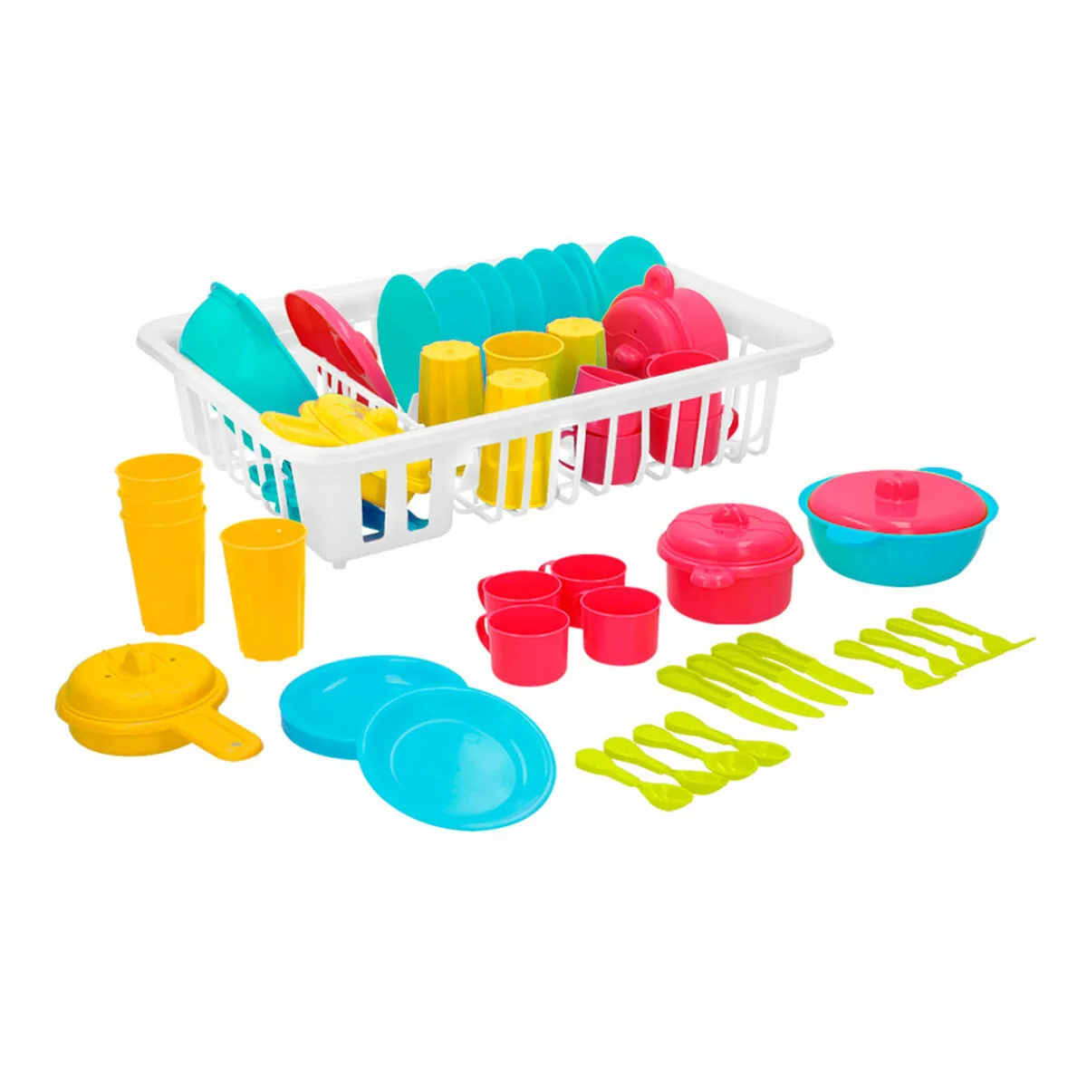 Ensemble vaisselle pour enfants colorbaby jouet draineur 35 pieces 15 unites s890053240. Votre style, votre personnalité, nos produits : bienvenue chez Diaytar !