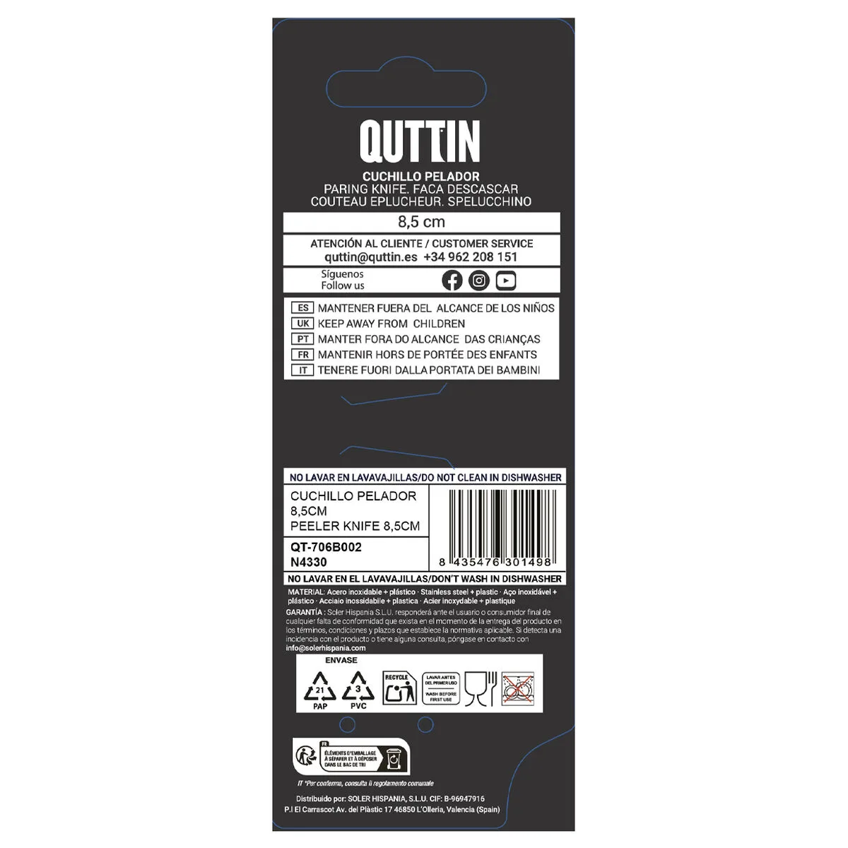 Eplucheur quttin laos noir argente acier inoxydable 8 5 cm 36 unites s223893190. Diaytar, une vision du shopping en ligne où chaque catégorie de produits, de la high-tech au généraliste, est traitée avec excellence