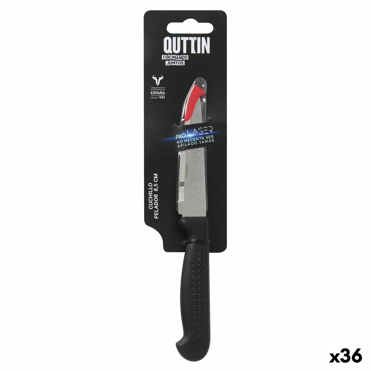 Eplucheur quttin laser noir argente acier inoxydable 8 5 cm 36 unites s223747371. Transformez votre intérieur avec les produits déco Diaytar !