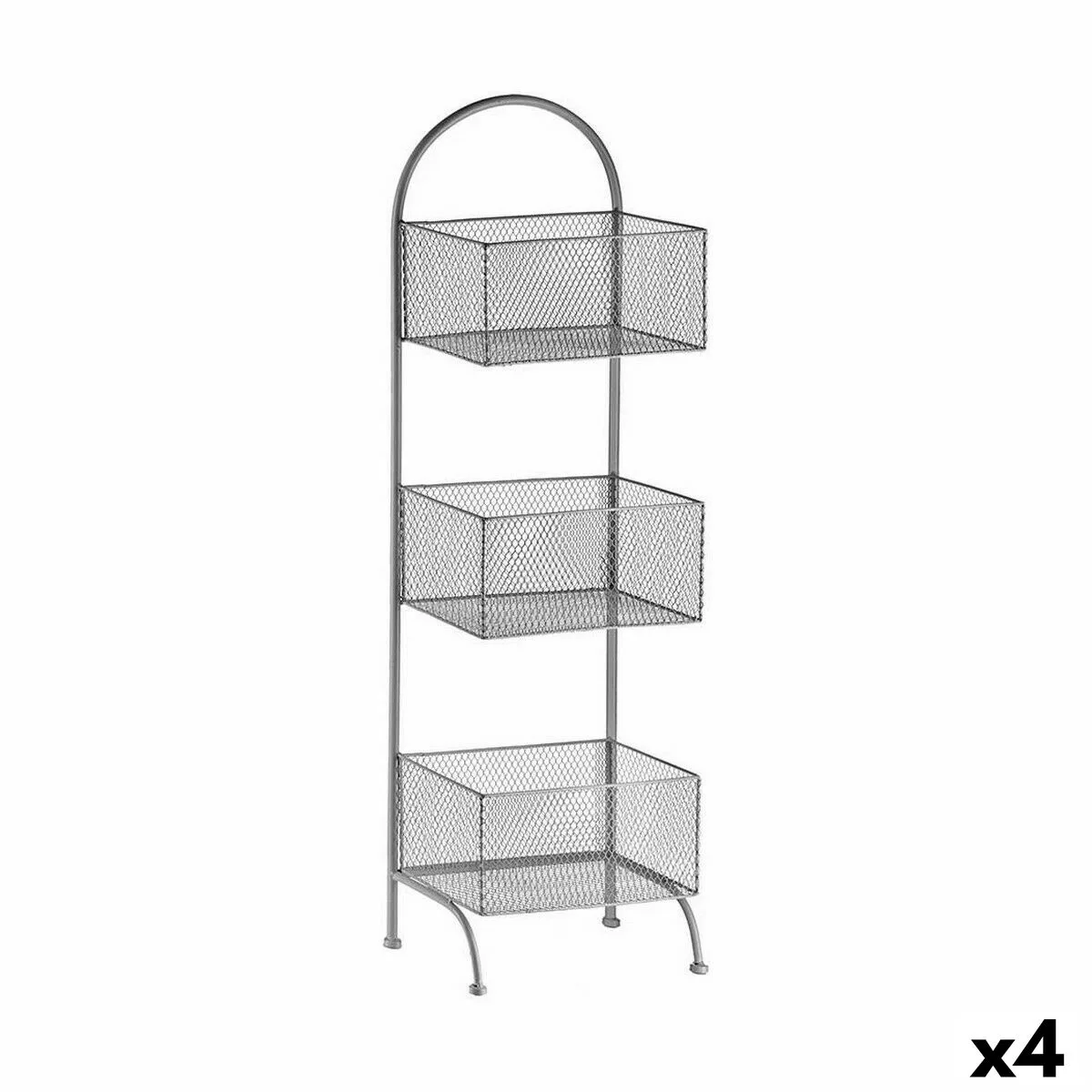 Etagere argente metal 20 x 99 x 32 5 cm 4 unites s362564823. Notre mission chez Diaytar : démocratiser l'accès aux produits extraordinaires, sans rogner sur le design ou la qualité.