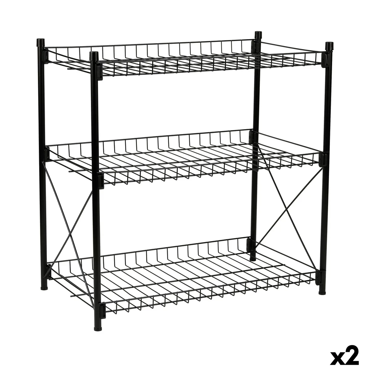 Etagere confortime metal 52 x 34 x 55 cm 2 unites s223120296. Diaytar réinvente le e-commerce avec une approche généraliste axée sur la qualité, la tendance et l'accessibilité
