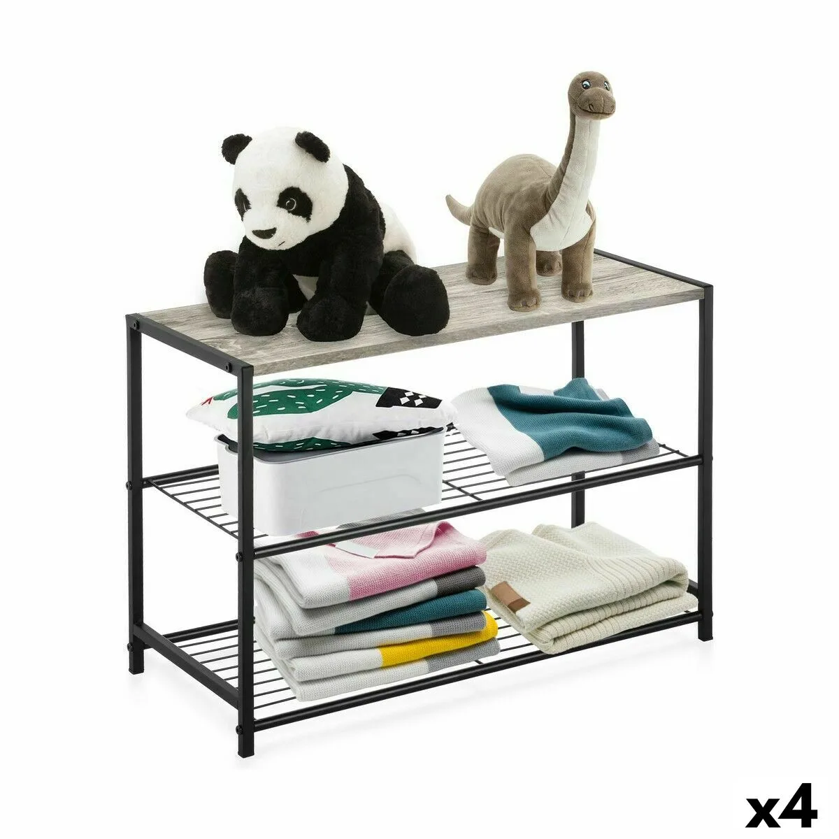 Etagere confortime metal 60 x 30 x 43 cm 4 unites s223129434. Diaytar, c'est l'alchimie parfaite entre la froide efficacité de la tech et la chaleur rassurante des produits de qualité.