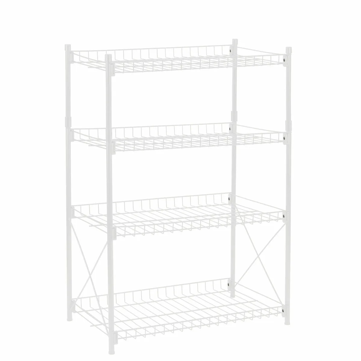 Etagere confortime metal blanc 52 x 34 x 86 cm 2 unites s223120647. Diaytar puise sa force dans sa capacité à sans cesse renouveler son offre avec des produits généraux frais et inattendus