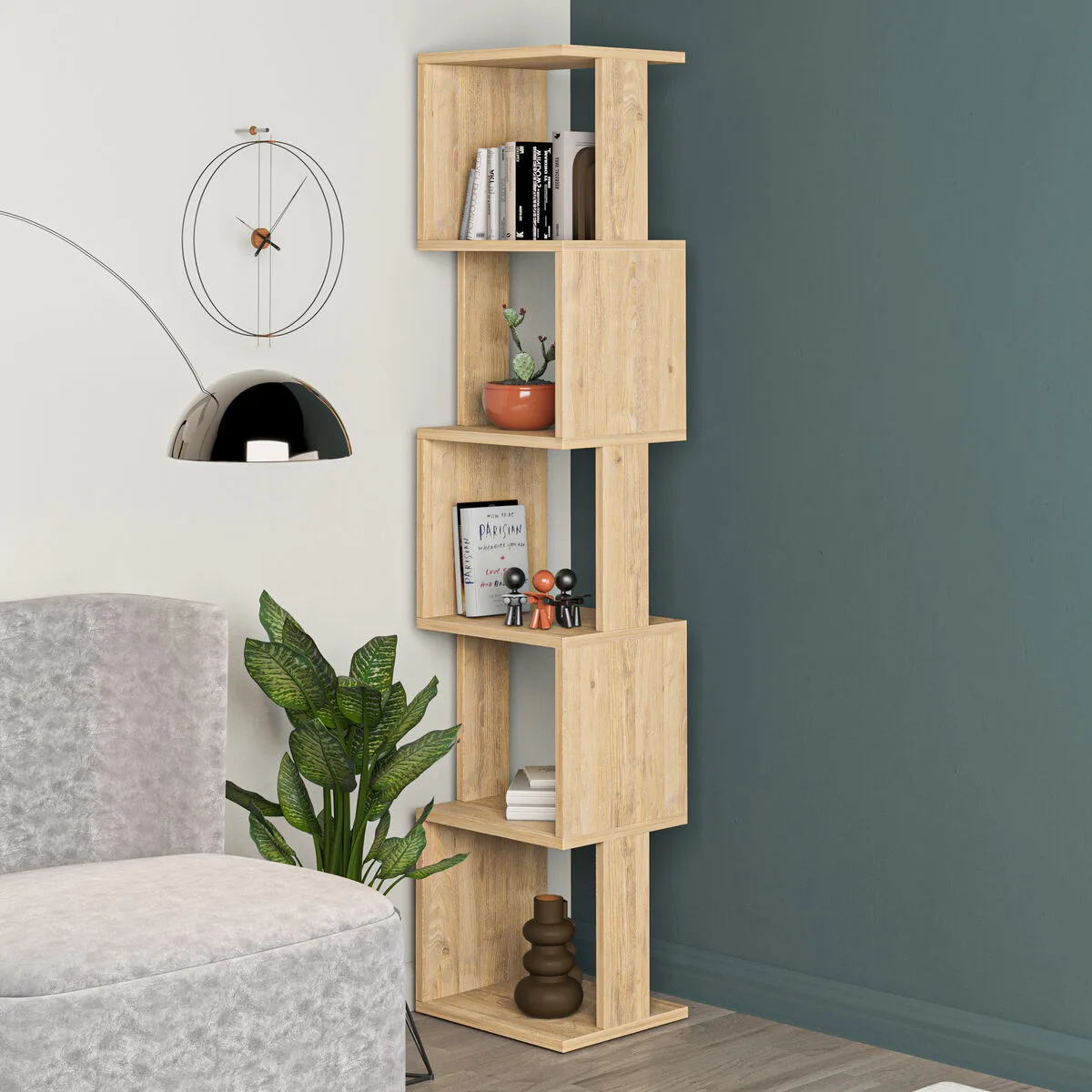 Etagere d angle alexandra house living chene bois mdp 35 x 161 x 2 cm 5 etageres d163290261. Diaytar, c'est le testament vivant qu'on peut allier large choix et qualité exemplaire dans le e-commerce.