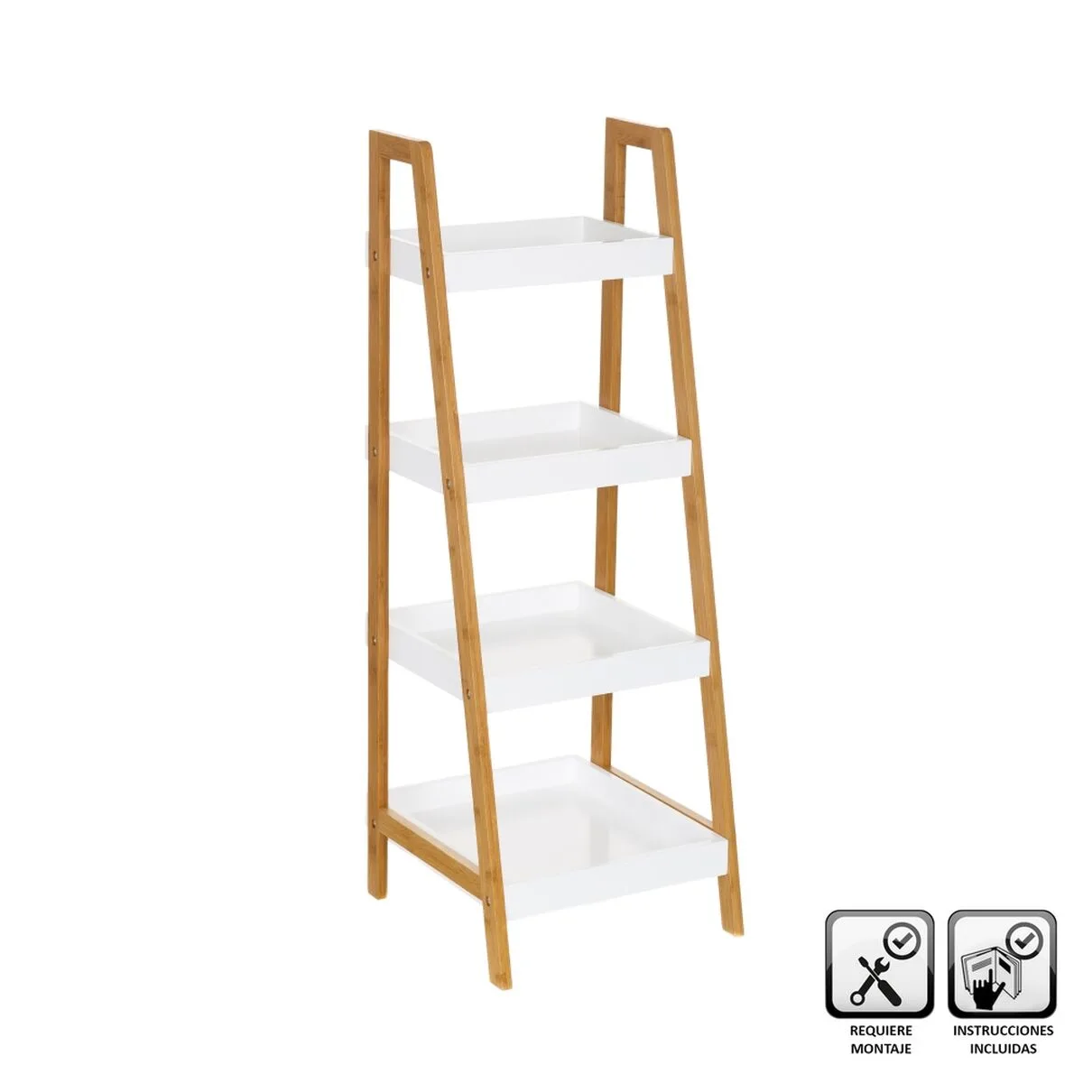 Etagere de salle de bains blanc naturel 35 x 34 x 98 cm s880878798. Diaytar, c'est l'alliance inattendue entre la rigueur suisse et la créativité italienne, appliquée au produit généraliste.