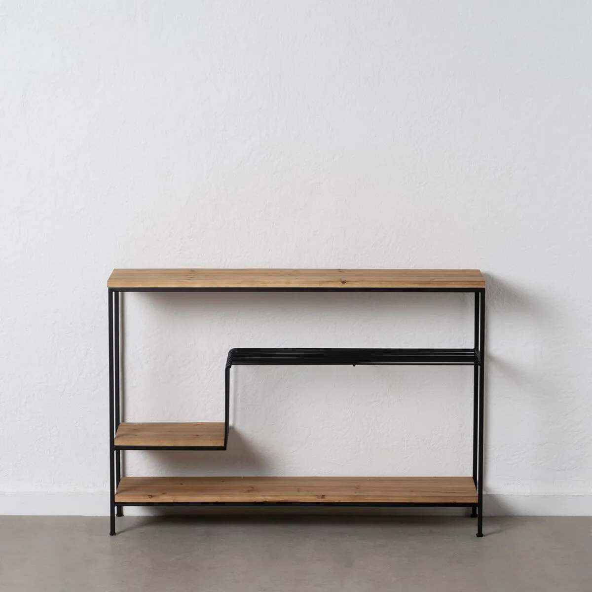 Etagere marron noir bois fer 110 x 28 5 x 76 cm s880487894. Diaytar : Parce que vous méritez le meilleur, nous sélectionnons l'excellence.