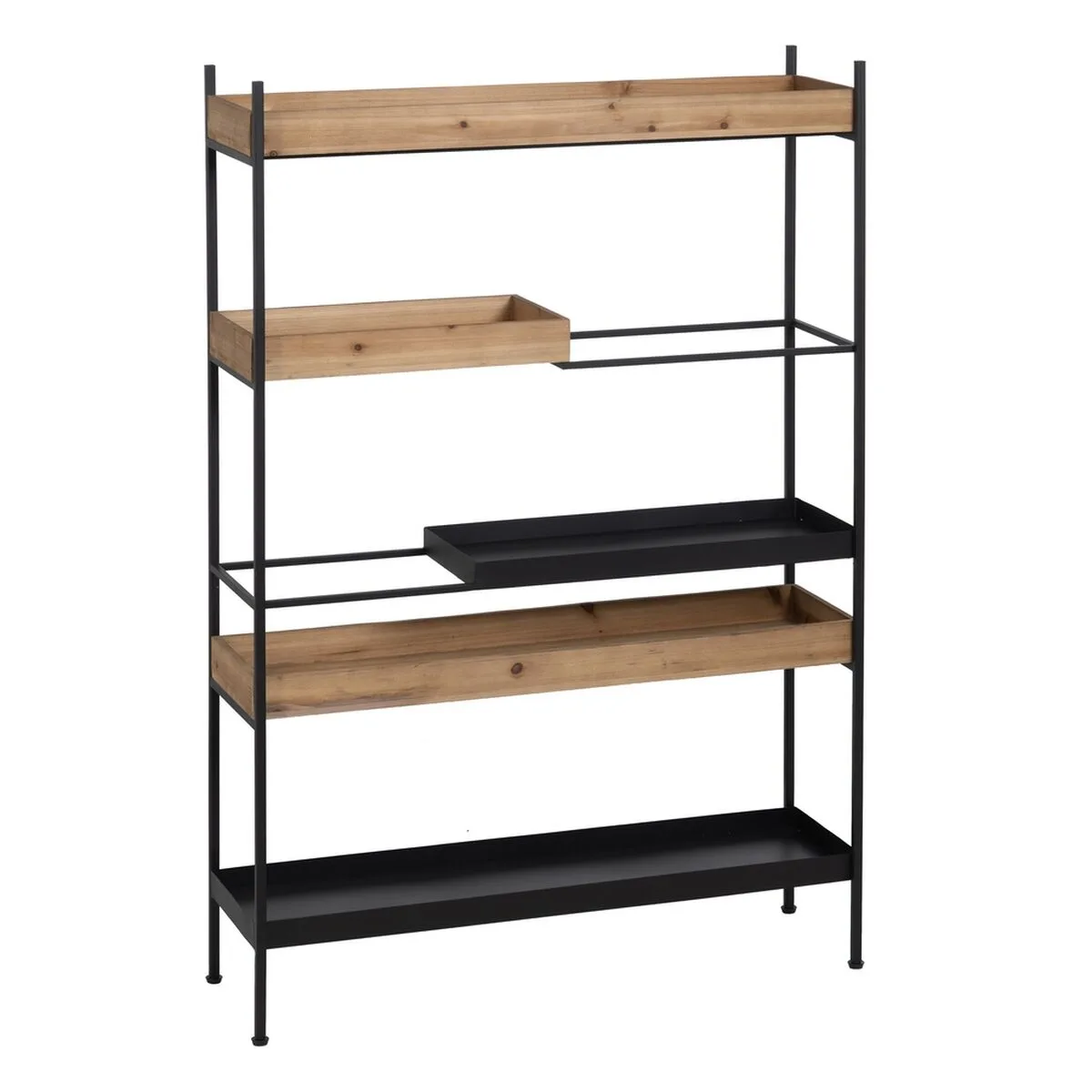 Etagere marron noir bois fer 85 x 26 x 130 cm s880485934. L'art de vivre à la française s'exprime dans notre collection maison Diaytar.