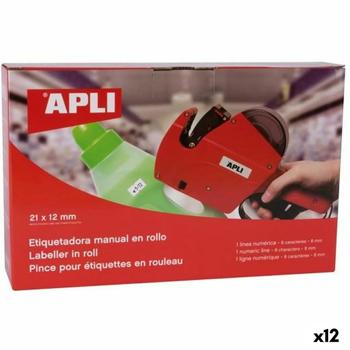Etiqueteuse manuelle apli 21 x 12 mm 12 unites s843636161. Diaytar : Votre destination shopping en ligne pour découvrir les dernières tendances et produits généraux soigneusement sélectionnés
