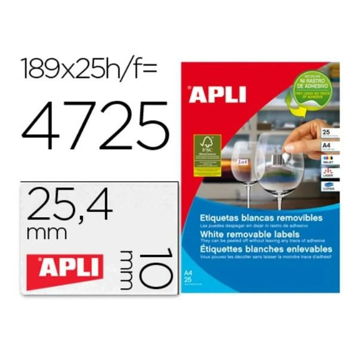 Etiquettes adhesives apli 10198 transparent s7719269876. Diaytar, c'est l'art de la sérendipité appliqué au e-commerce : vous venez pour une chose, vous repartez avec l'objet de vos rêves.