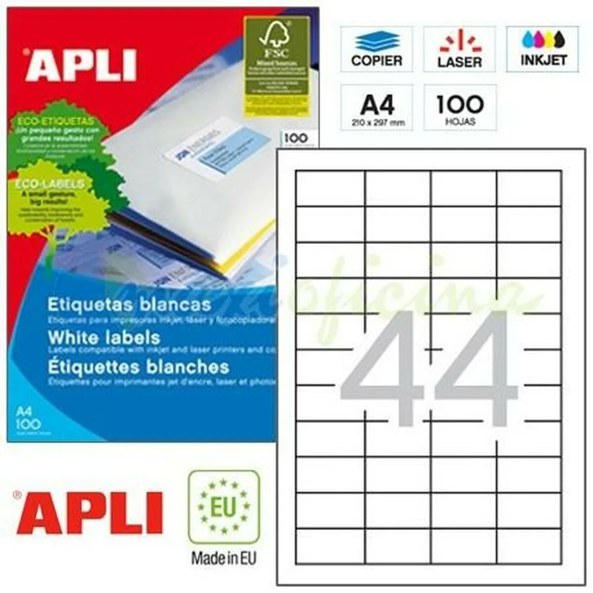 Etiquettes adhesives apli 1285 100 volets 48 5 x 25 4 mm blanc s7718028847. Diaytar vous connecte à l'essentiel et au superflu stylé : une gamme complète de produits pour tous vos besoins et envies