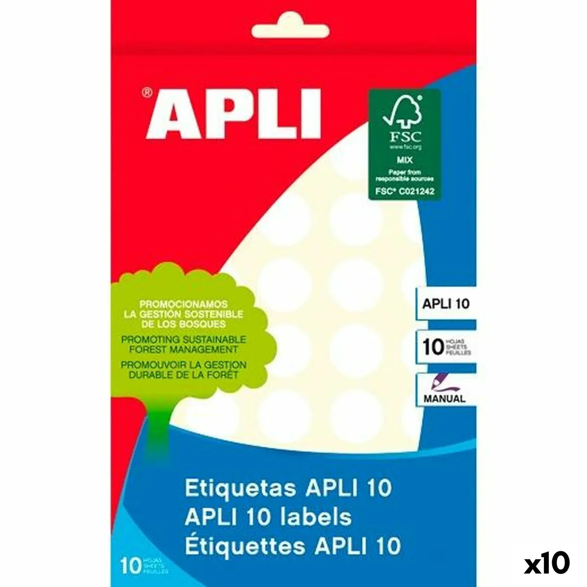 Etiquettes adhesives apli blanc cercle rond 10 volets 10 unites s843627318. Créez votre look signature avec les pièces mode sélectionnées par Diaytar.