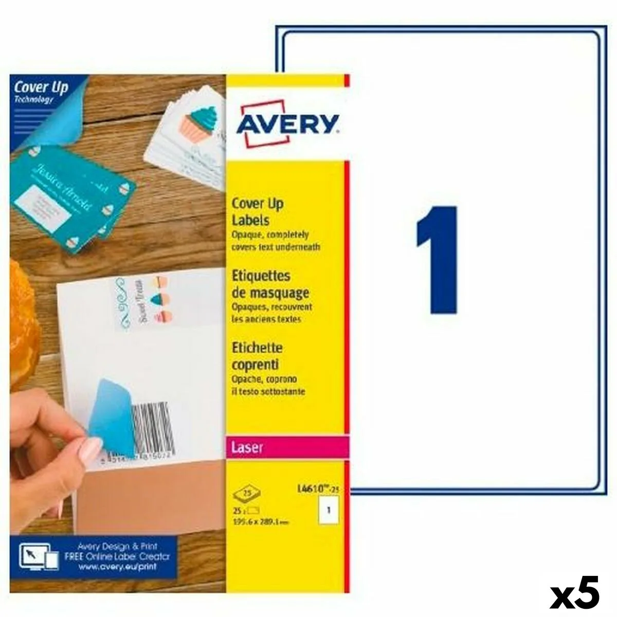 Etiquettes pour imprimante avery l4610 blanc 25 volets 199 6 x 289 1 mm 5 unites s842614027. Bien plus qu'un site, Diaytar est un club. Le club de ceux qui savent reconnaître la valeur d'un produit exceptionnel.