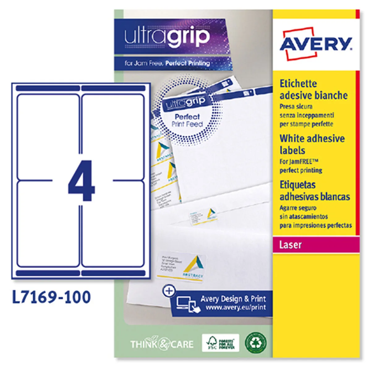 Etiquettes pour imprimante avery l7169 blanc 100 volets 99 1 x 139 mm 5 unites s842615418. Pour vous, nous avons créé Diaytar : l'antidote à la monotonie shopping, une injection régulière de produits novateurs.